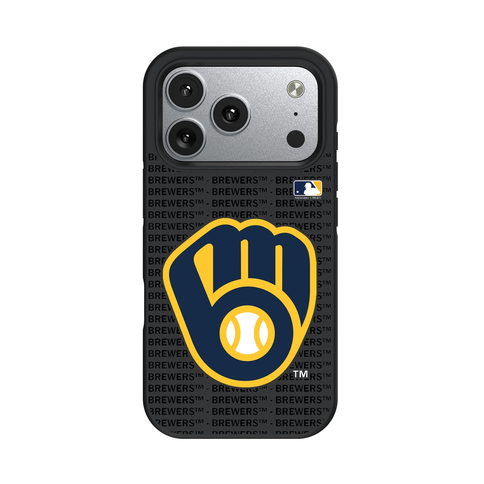 Milwaukee Brewers Text Backdrop Bump Phone Case for Apple iPhone 17 Series