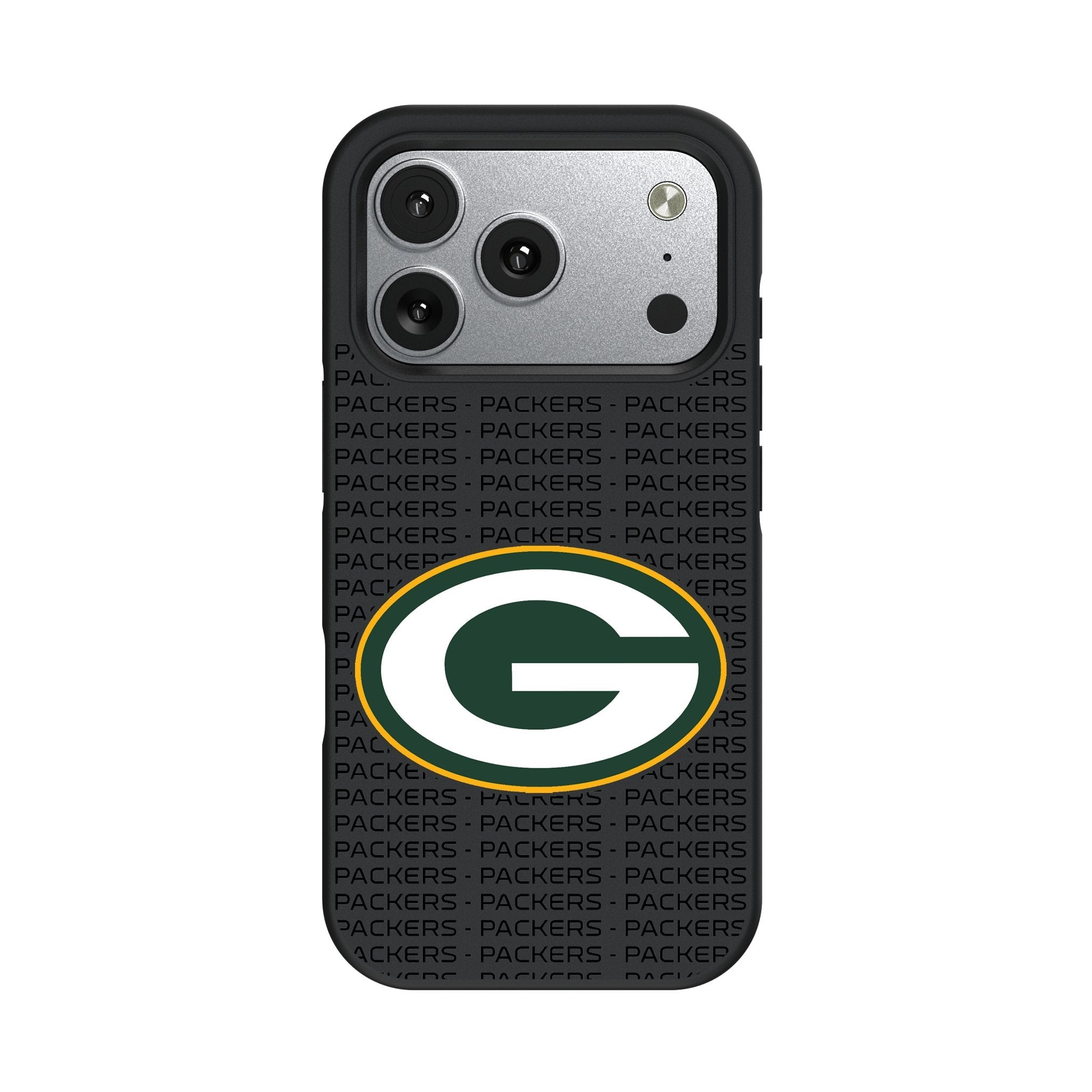Green Bay Packers Text Backdrop Bump Phone Case for Apple iPhone 17 Series