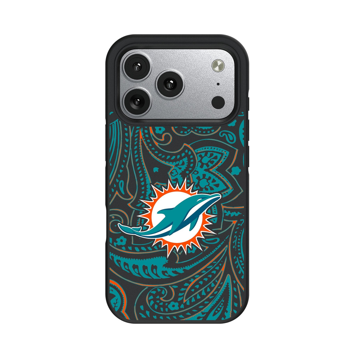 Miami Dolphins Paisley Bump Phone Case for Apple iPhone 17 Series 2
