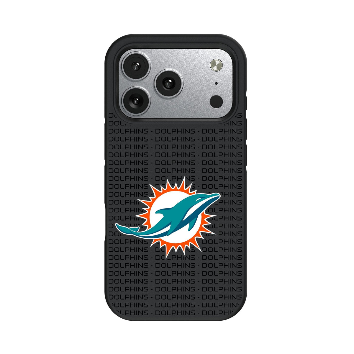 Miami Dolphins Text Backdrop Bump Phone Case for Apple iPhone 17 Series 2