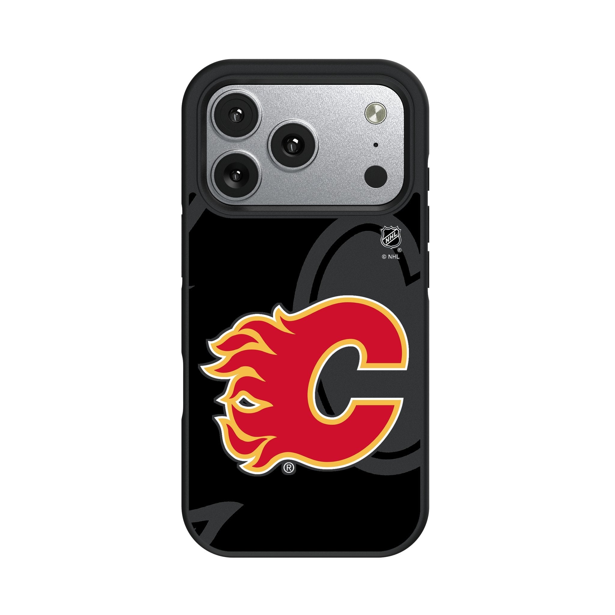 Calgary Flames Monocolor Tilt Bump Phone Case for Apple iPhone 17 Series