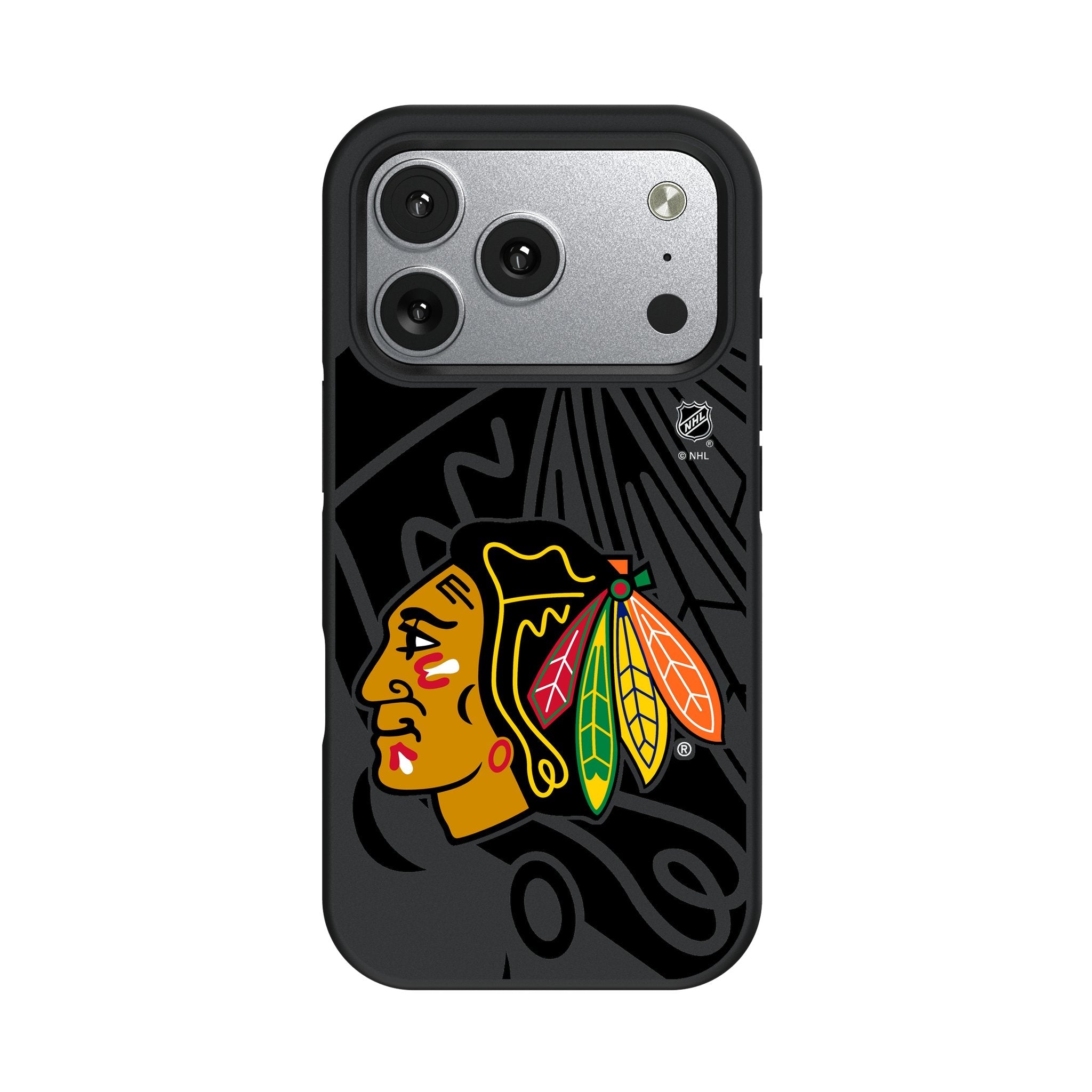 Chicago Blackhawks Monocolor Tilt Bump Phone Case for Apple iPhone 17 Series