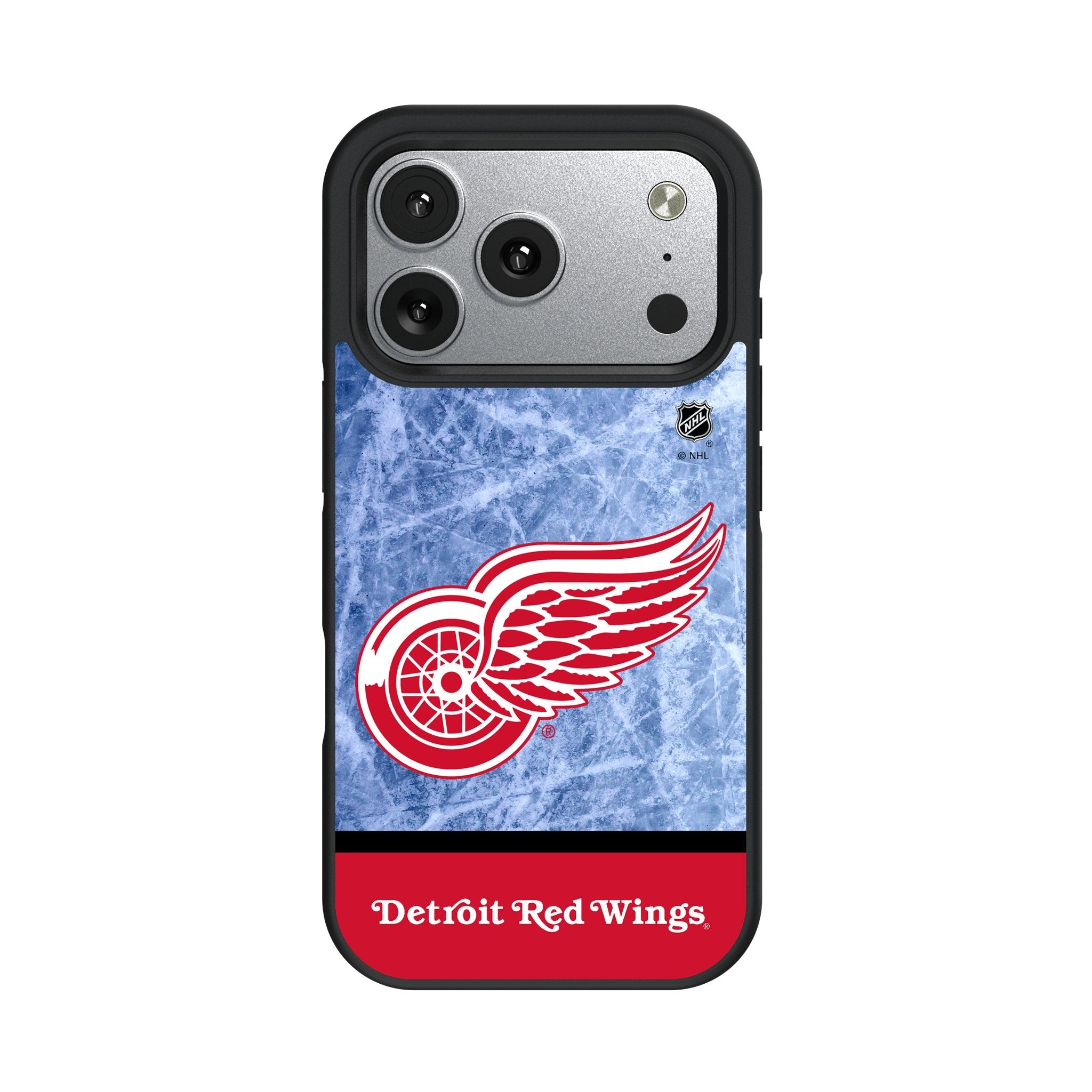 Detroit Red Wings Ice Wordmark Bump Phone Case for Apple iPhone 17 Series