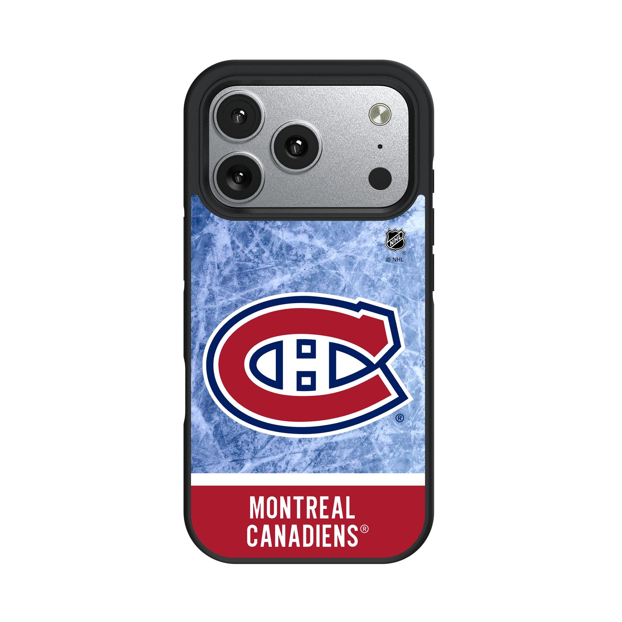 Montreal Canadiens Ice Wordmark Bump Phone Case for Apple iPhone 17 Series