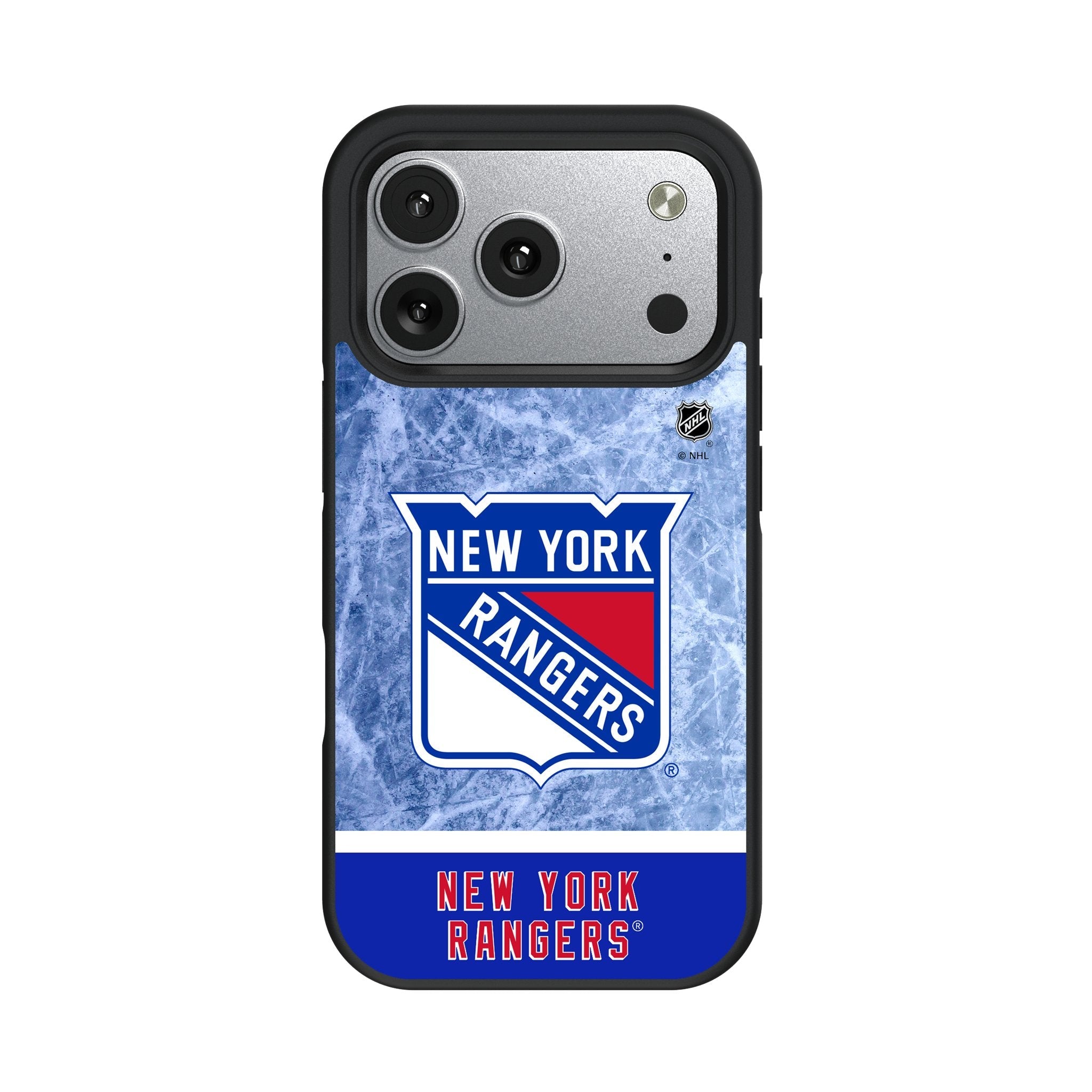 New York Rangers Ice Wordmark Bump Phone Case for Apple iPhone 17 Series