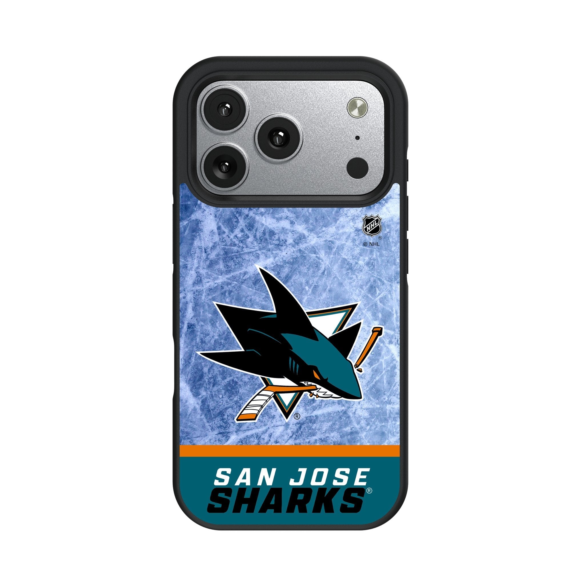 San Jose Sharks Ice Wordmark Bump Phone Case for Apple iPhone 17 Series