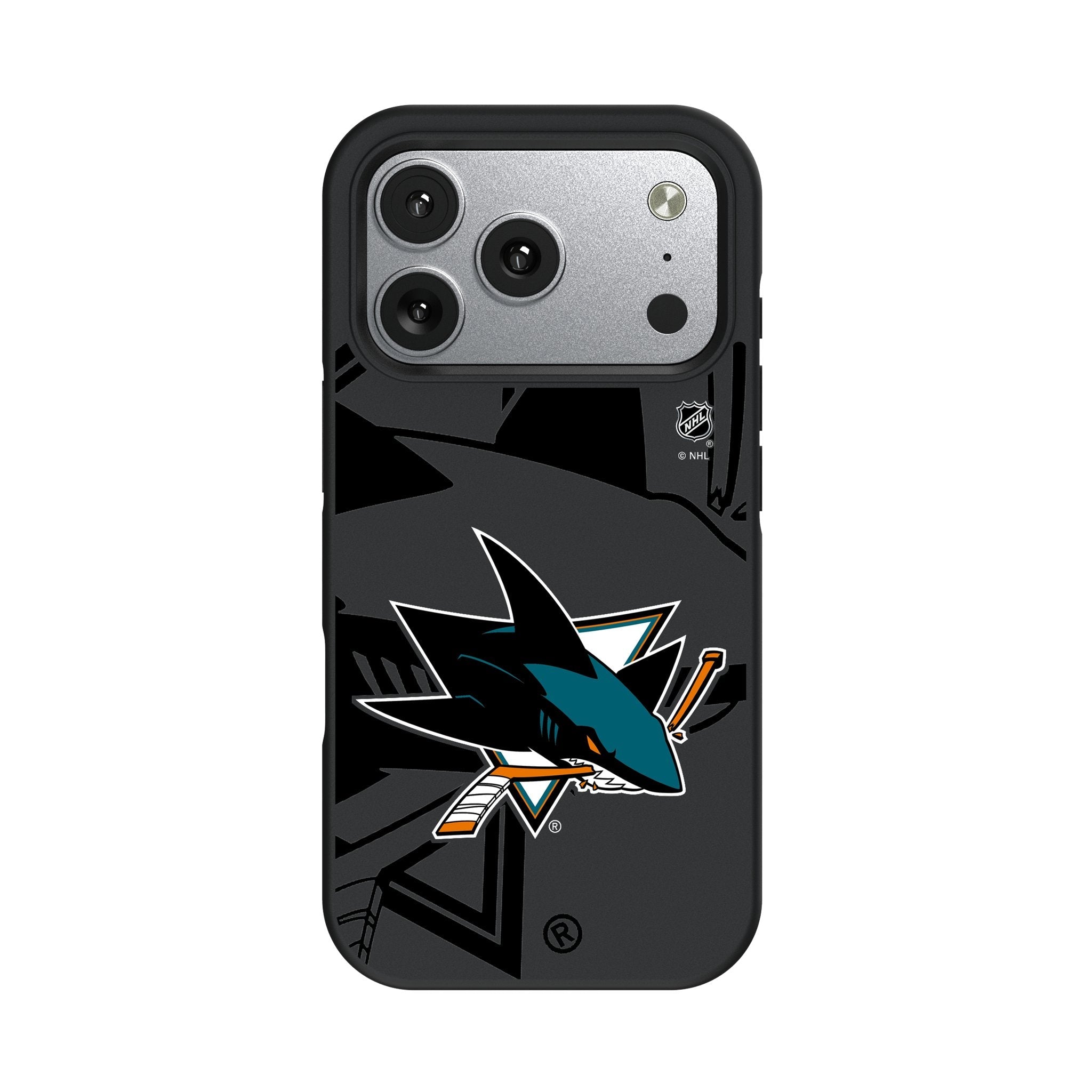 San Jose Sharks Monocolor Tilt Bump Phone Case for Apple iPhone 17 Series