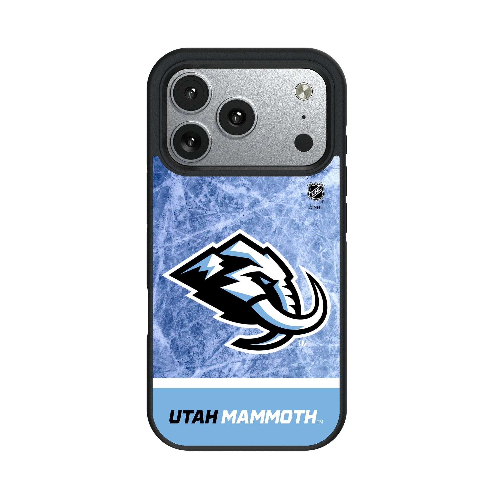 Utah Mammoth Ice Wordmark Bump Phone Case for Apple iPhone 17 Series