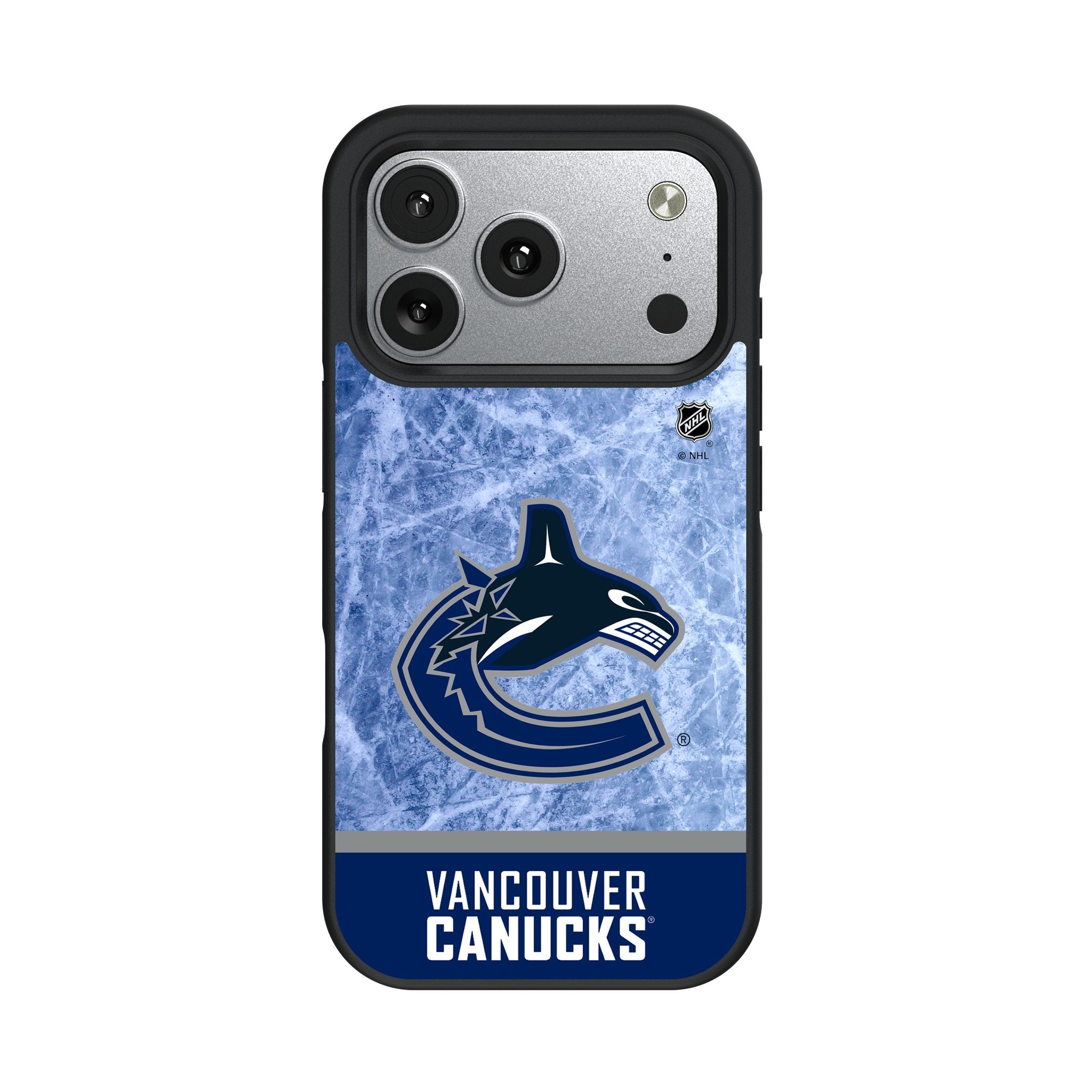 Vancouver Canucks Ice Wordmark Bump Phone Case for Apple iPhone 17 Series