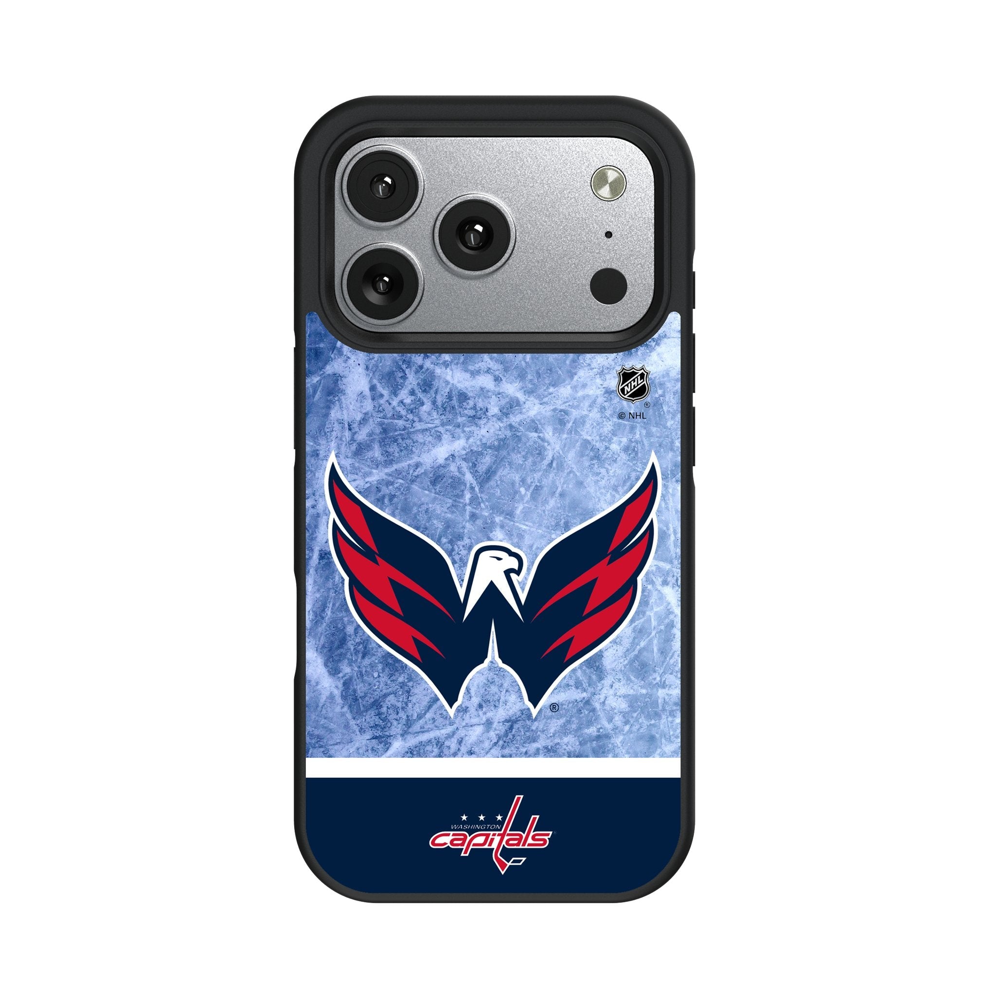 Washington Capitals Ice Wordmark Bump Phone Case for Apple iPhone 17 Series