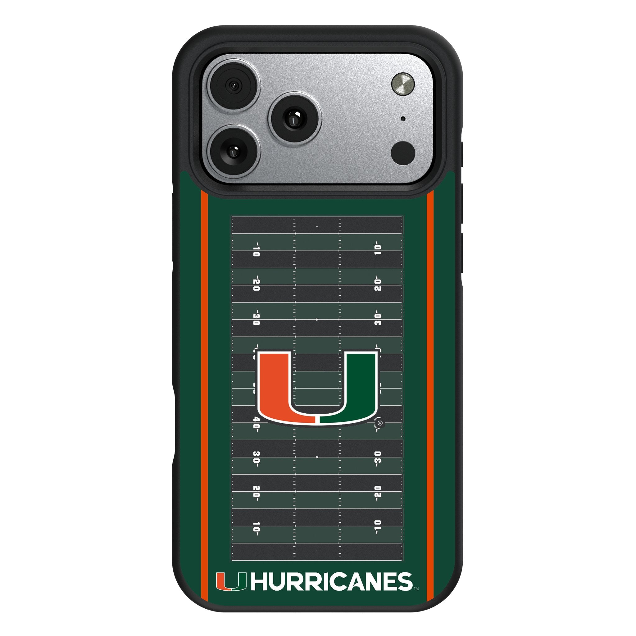 University of Miami Hurricanes Field Bump Phone Case for Apple iPhone 17 Series 1