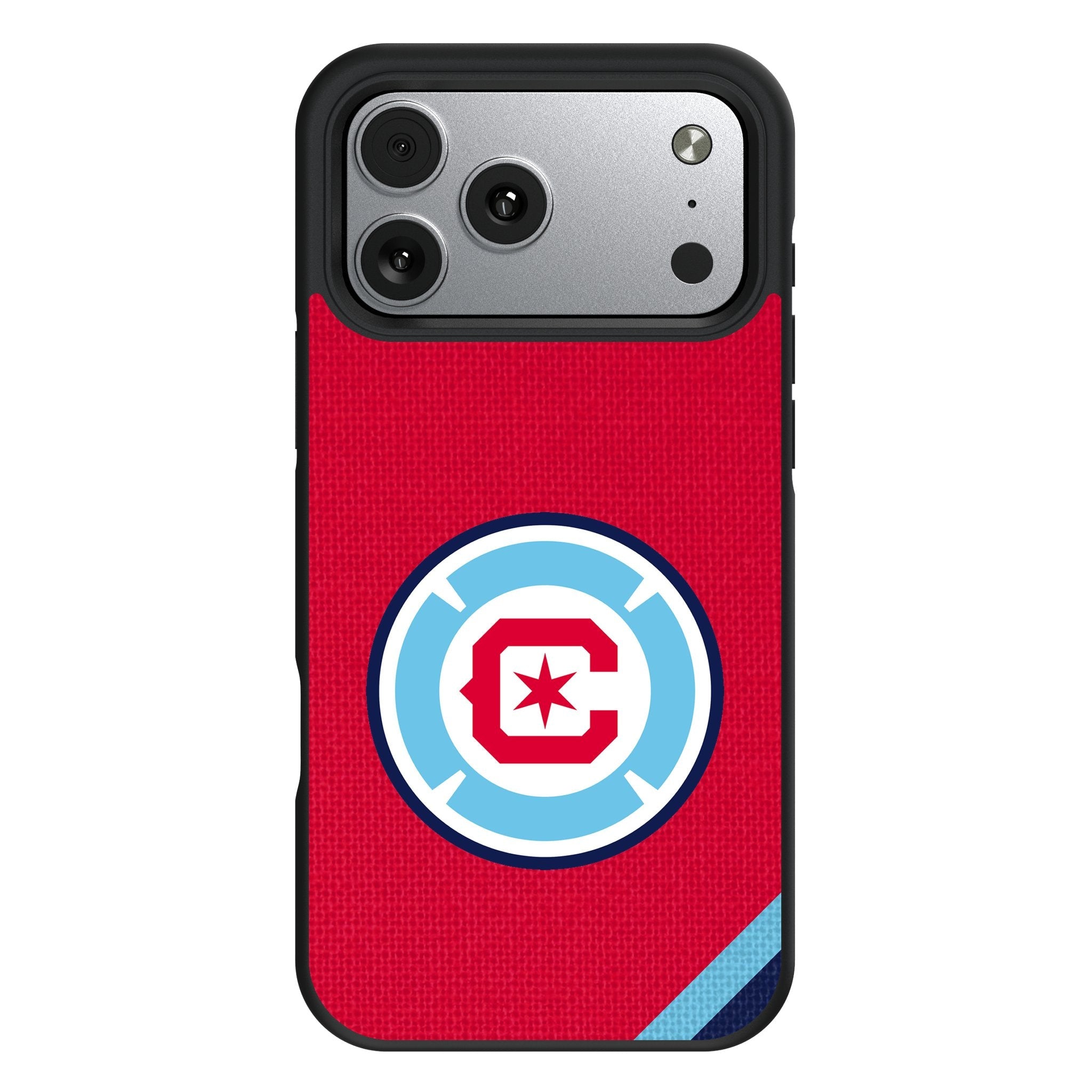 Chicago Fire Diagonal Stripe Bump Phone Case for Apple iPhone 17 Series