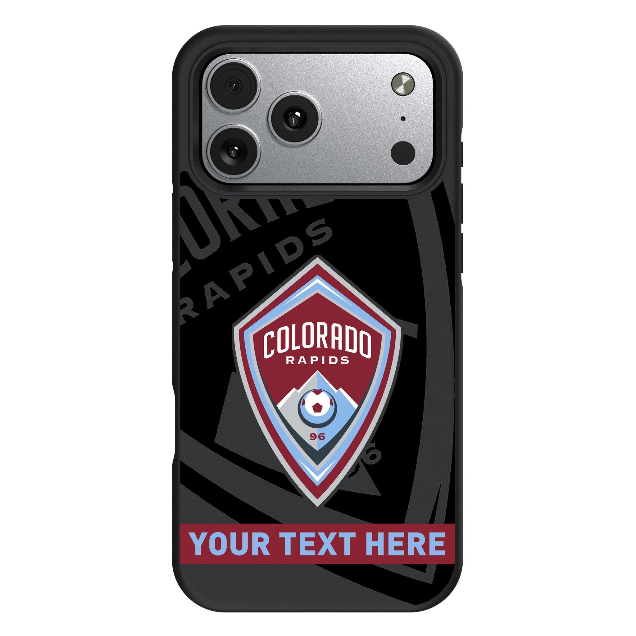 Colorado Rapids Personalized Tilt Bump Phone Case for Apple iPhone 17 Series