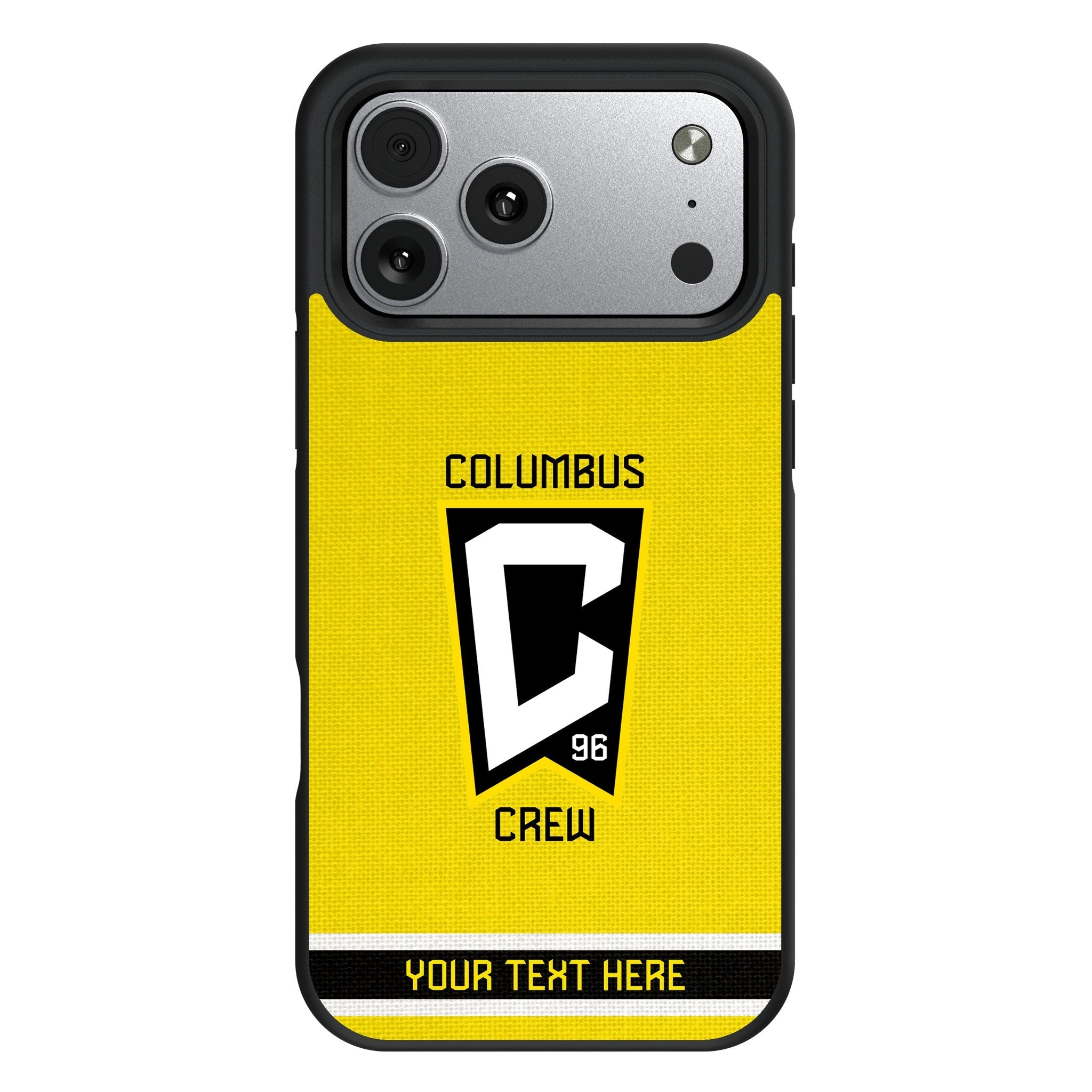 Columbus Crew Personalized Stripe Bump Phone Case for Apple iPhone 17 Series