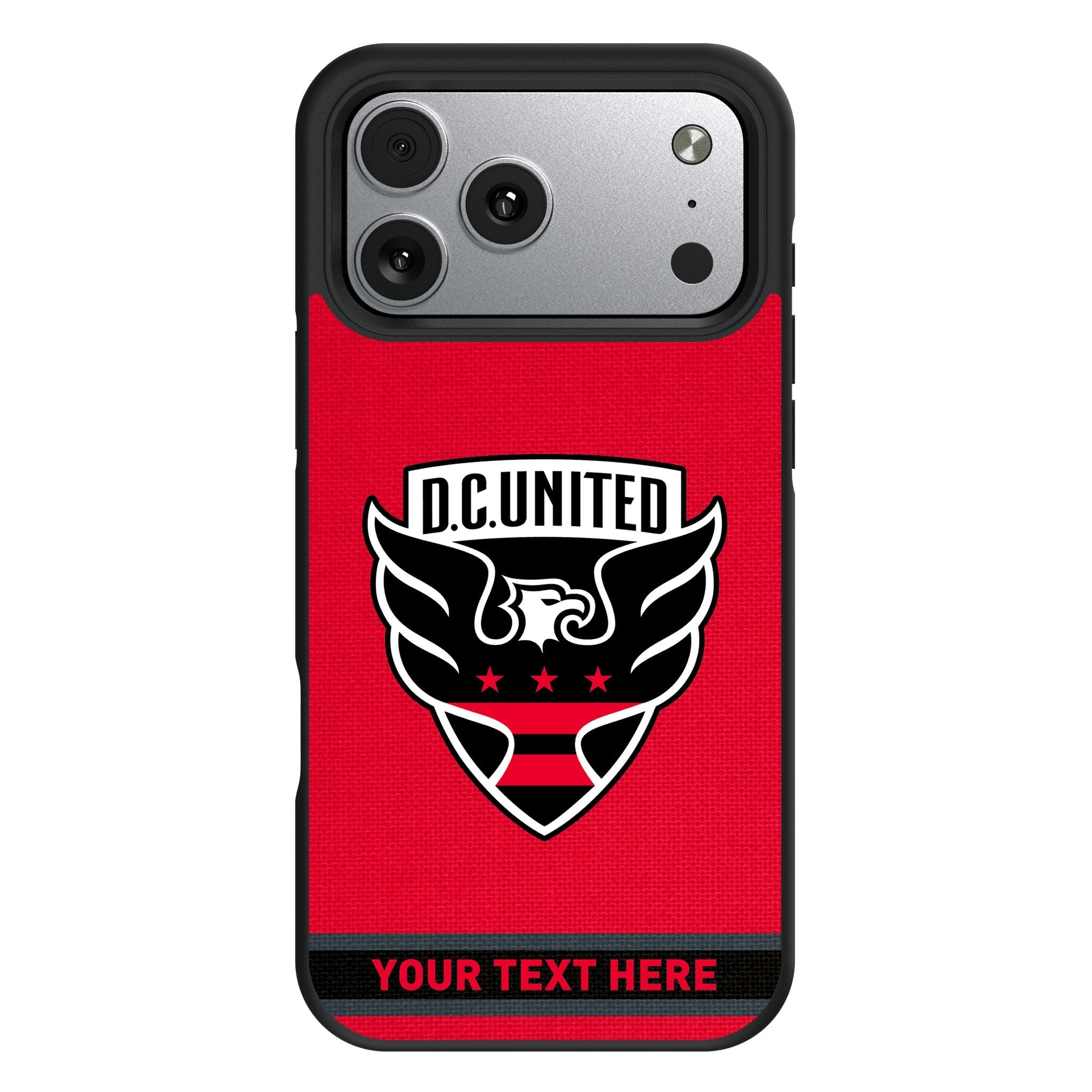 DC United Personalized Stripe Bump Phone Case for Apple iPhone 17 Series