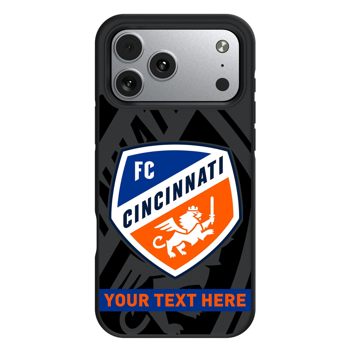 FC Cincinnati Personalized Tilt Bump Phone Case for Apple iPhone 17 Series