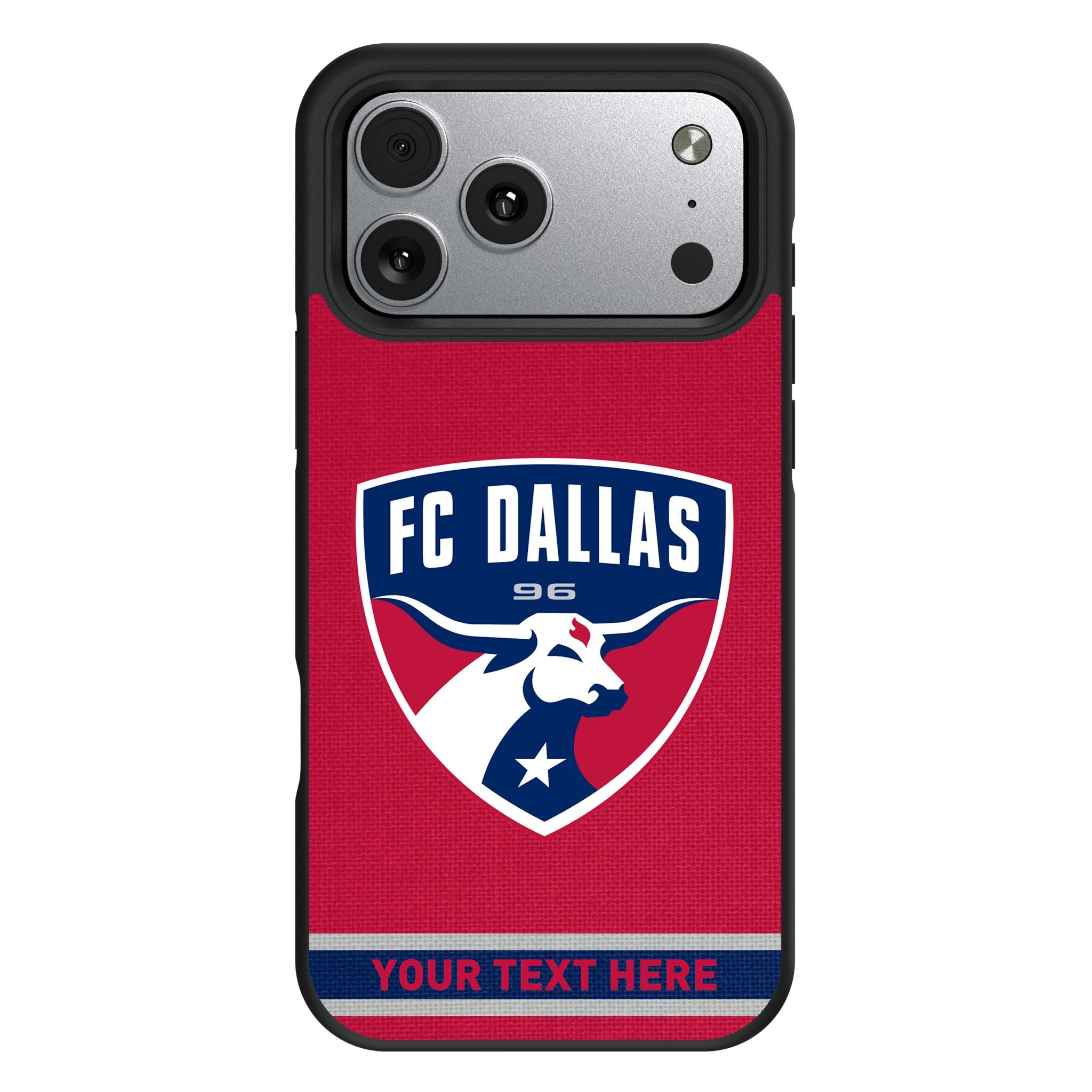 FC Dallas Personalized Stripe Bump Phone Case for Apple iPhone 17 Series