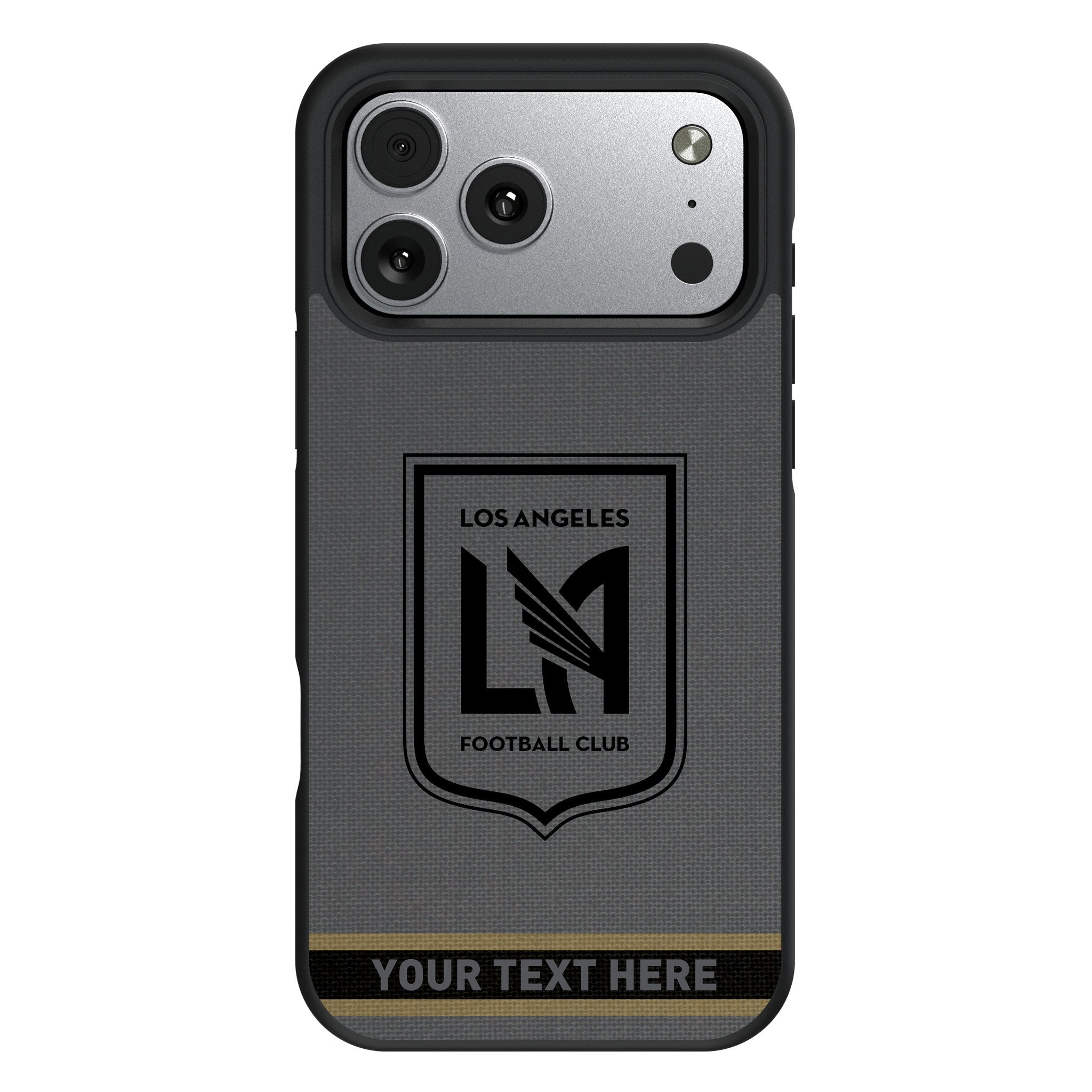 Los Angeles Football Club Personalized Stripe Bump Phone Case for Apple iPhone 17 Series