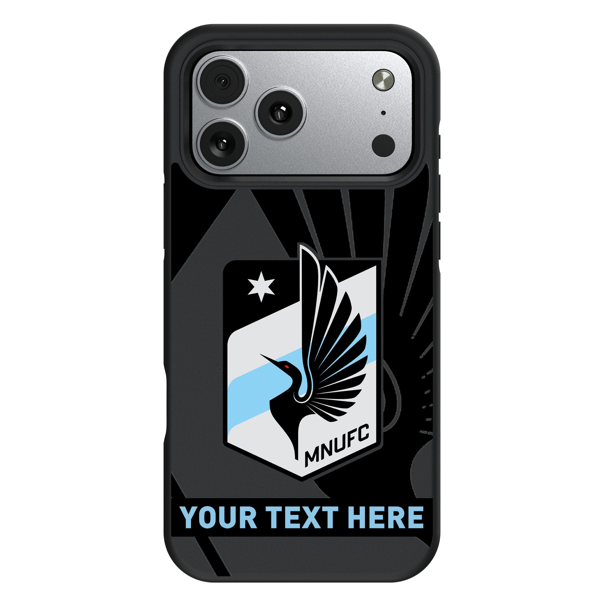 Minnesota United FC Personalized Tilt Bump Phone Case for Apple iPhone 17 Series