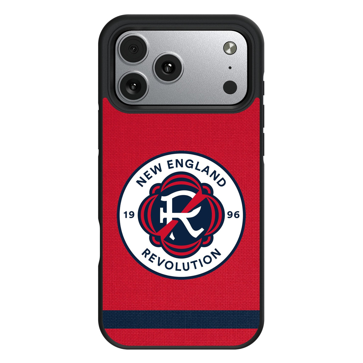 New England Revolution Stripe Bump Phone Case for Apple iPhone 17 Series 1