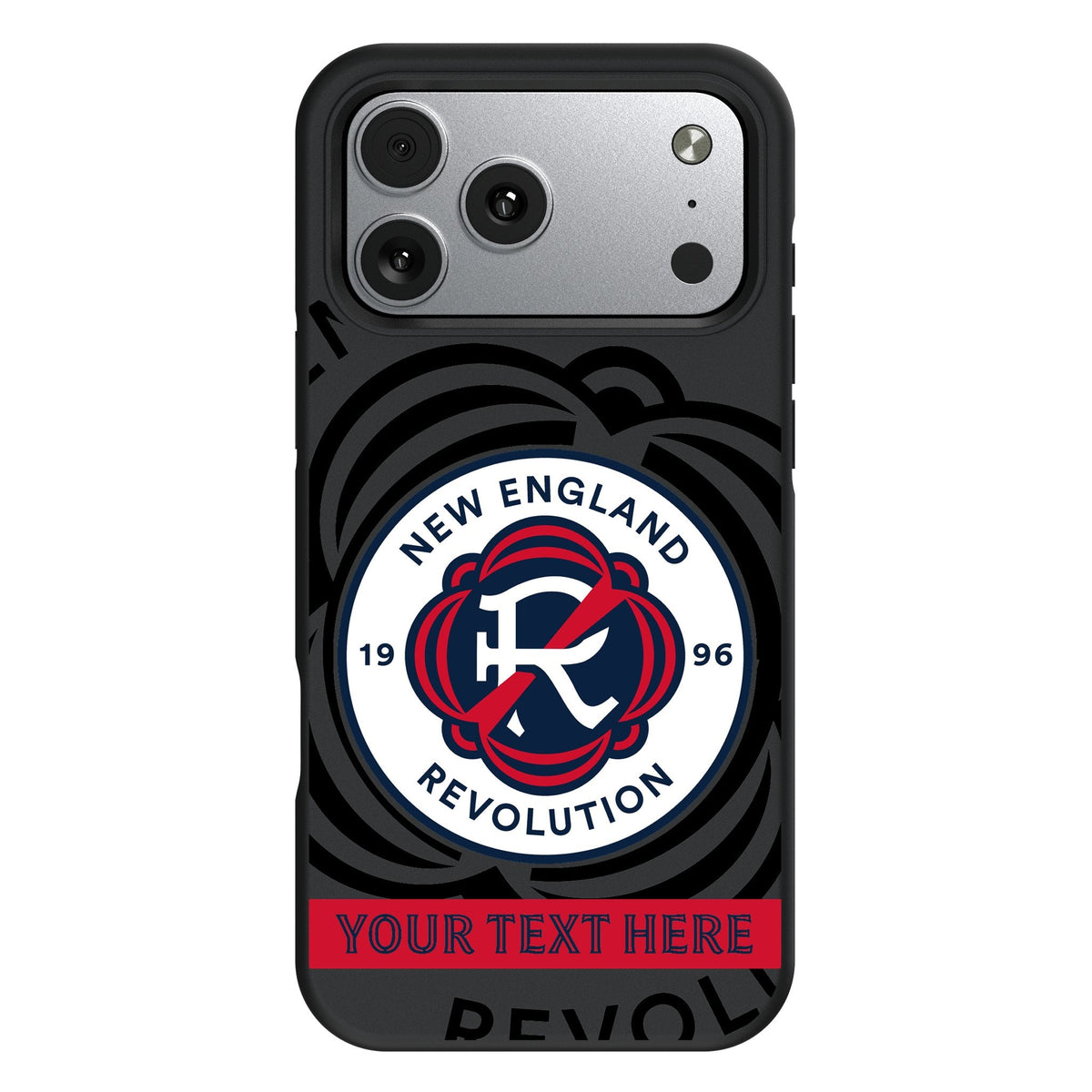 New England Revolution Personalized Tilt Bump Phone Case for Apple iPhone 17 Series 1