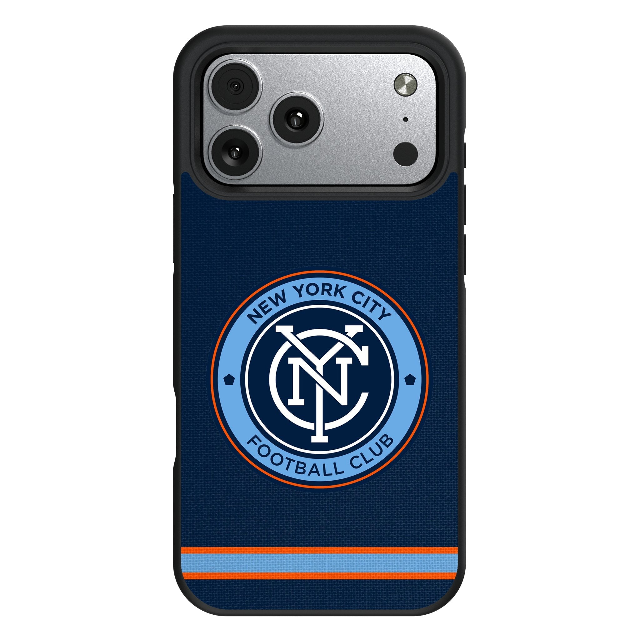 New York City FC Stripe Bump Phone Case for Apple iPhone 17 Series 1