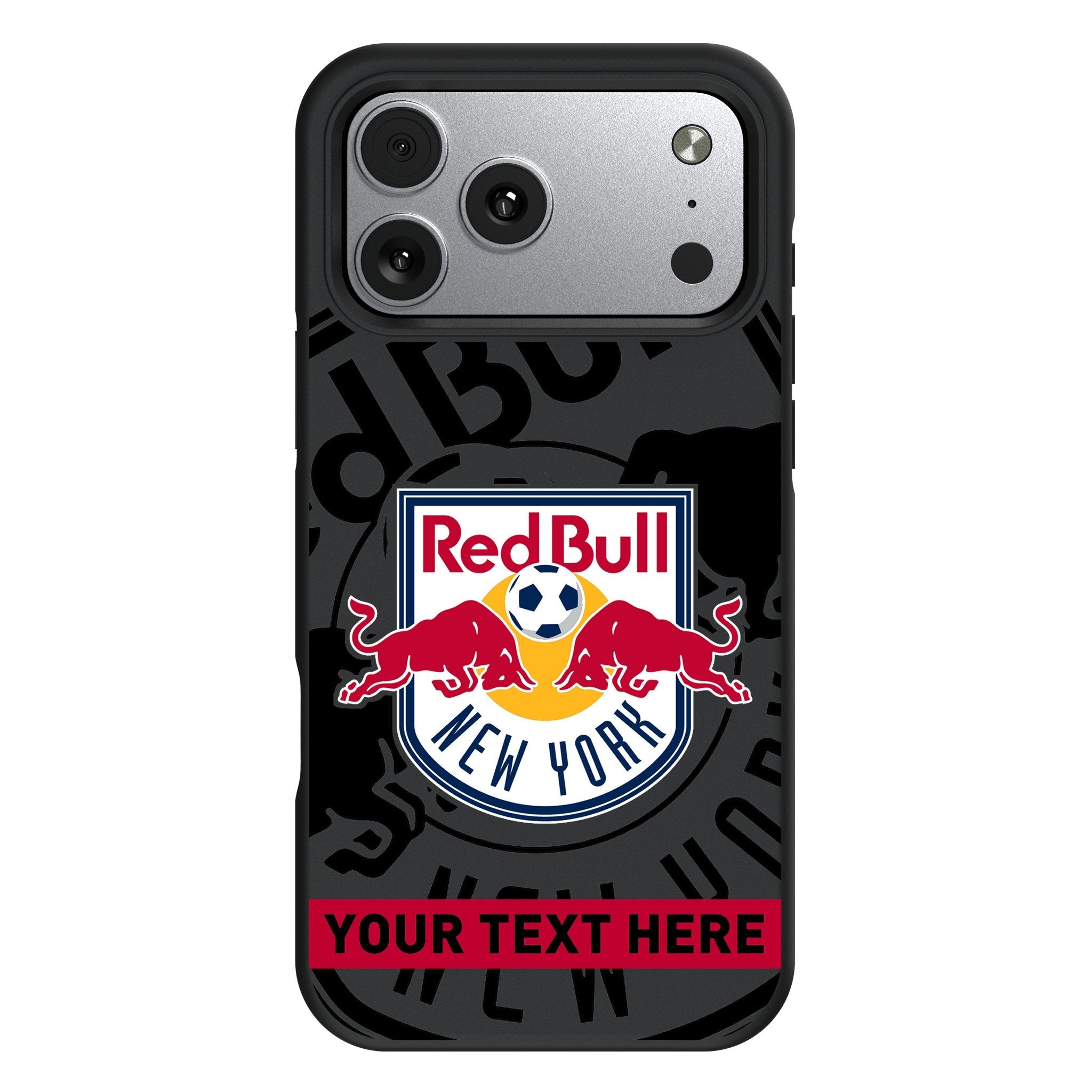 New York Red Bulls Personalized Tilt Bump Phone Case for Apple iPhone 17 Series