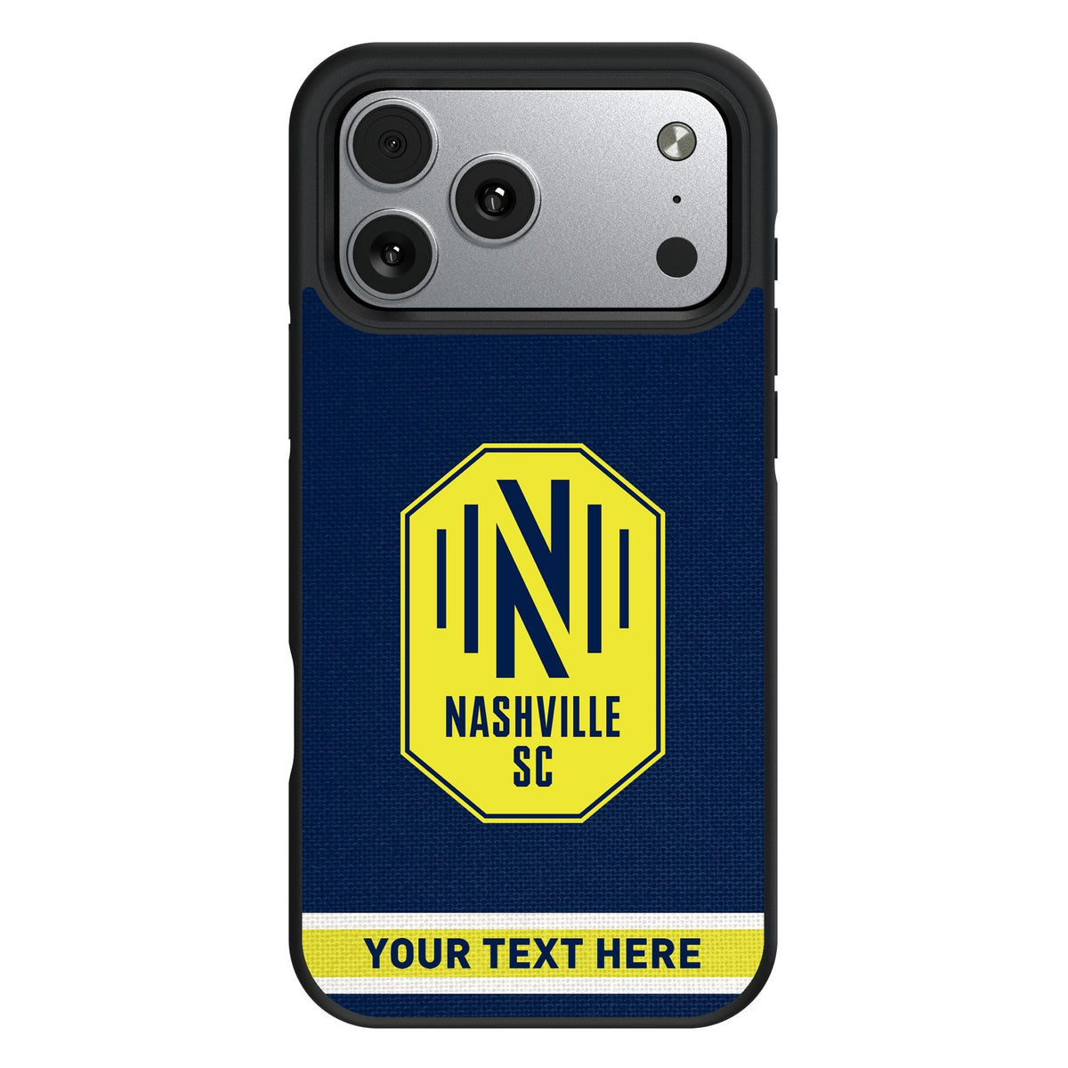Nashville SC Personalized Stripe Bump Phone Case for Apple iPhone 17 Series 1