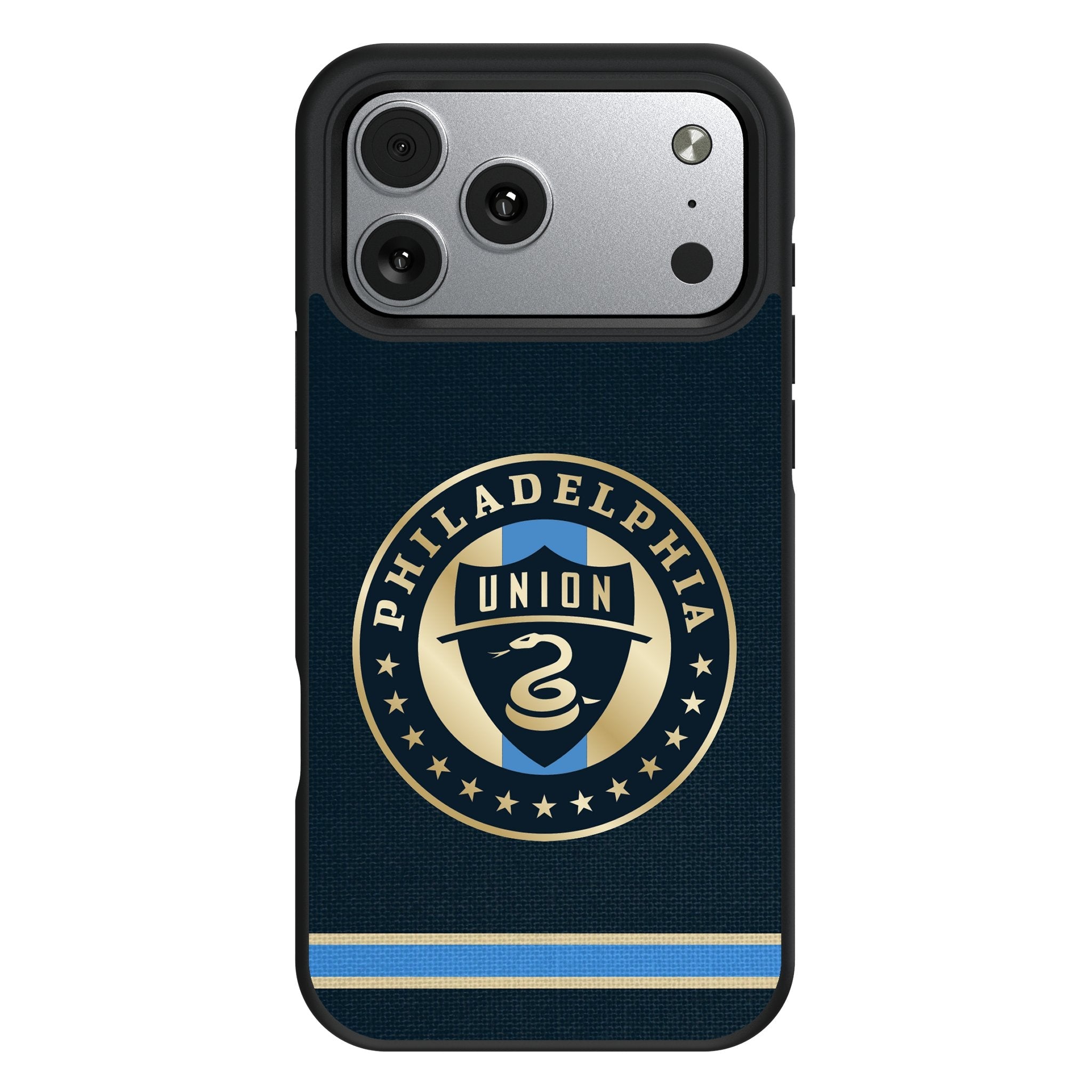 Philadelphia Union Stripe Bump Phone Case for Apple iPhone 17 Series