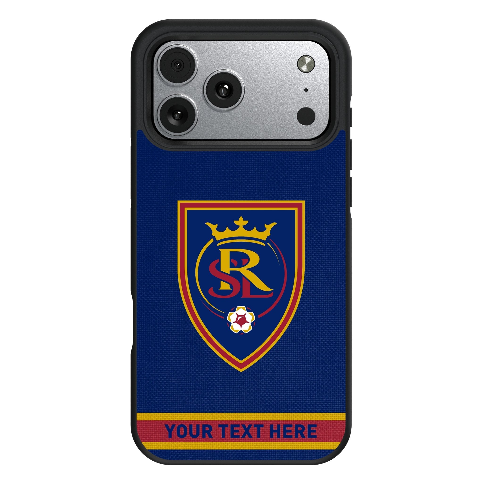 Real Salt Lake Personalized Stripe Bump Phone Case for Apple iPhone 17 Series 1