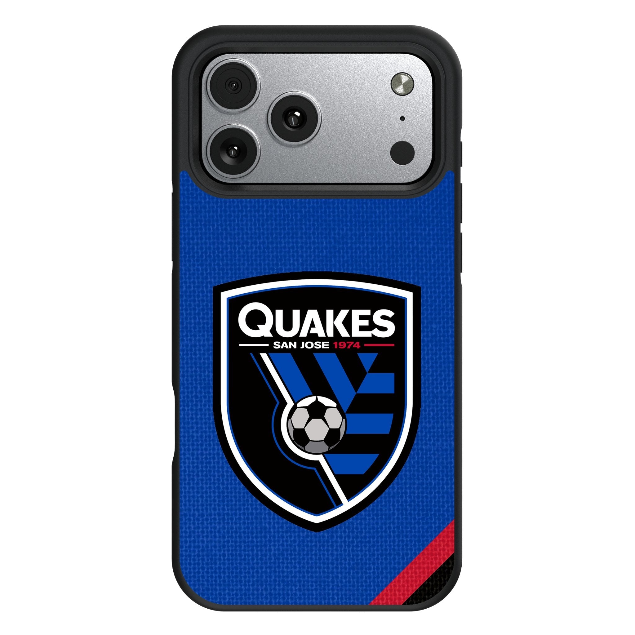 San Jose Earthquakes Diagonal Stripe Bump Phone Case for Apple iPhone 17 Series