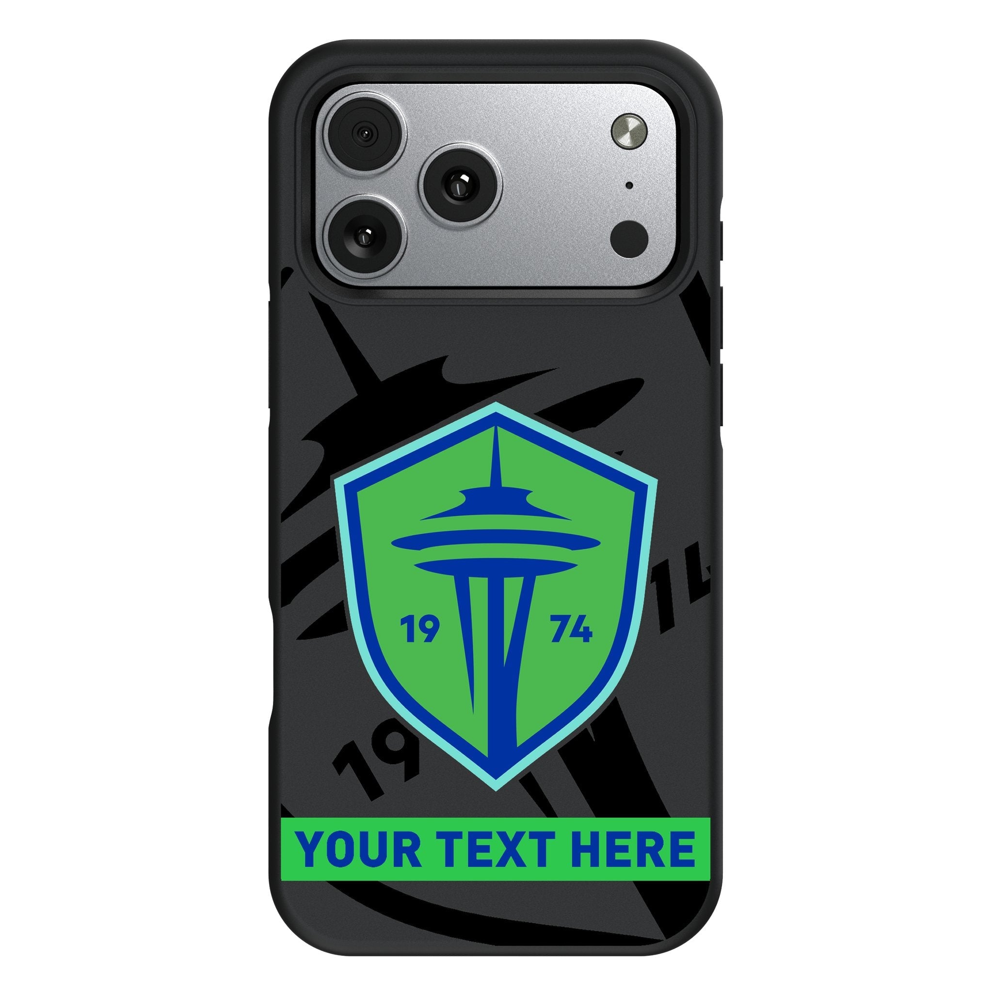 Seattle Sounders FC Personalized Tilt Bump Phone Case for Apple iPhone 17 Series 1