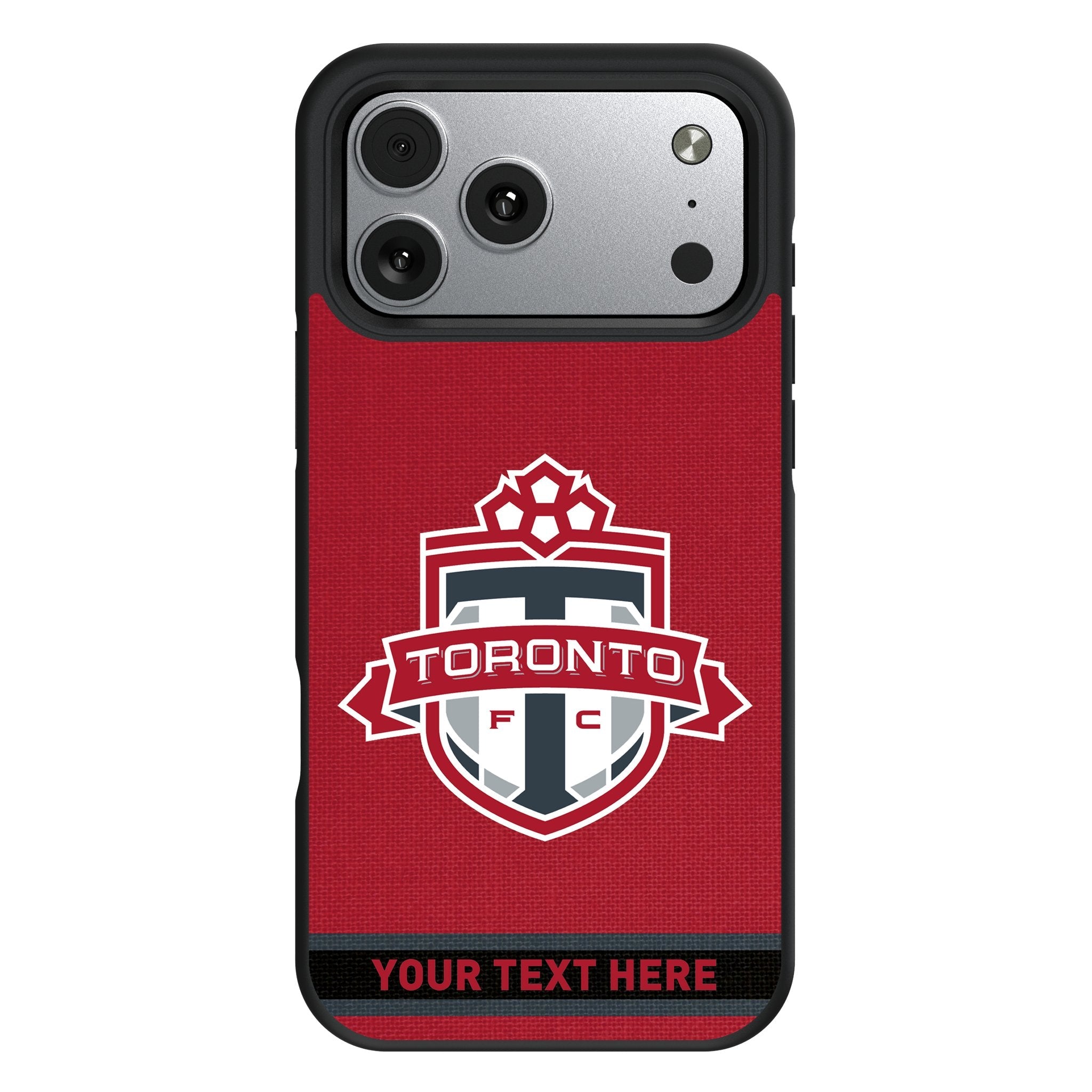Toronto FC Personalized Stripe Bump Phone Case for Apple iPhone 17 Series 1
