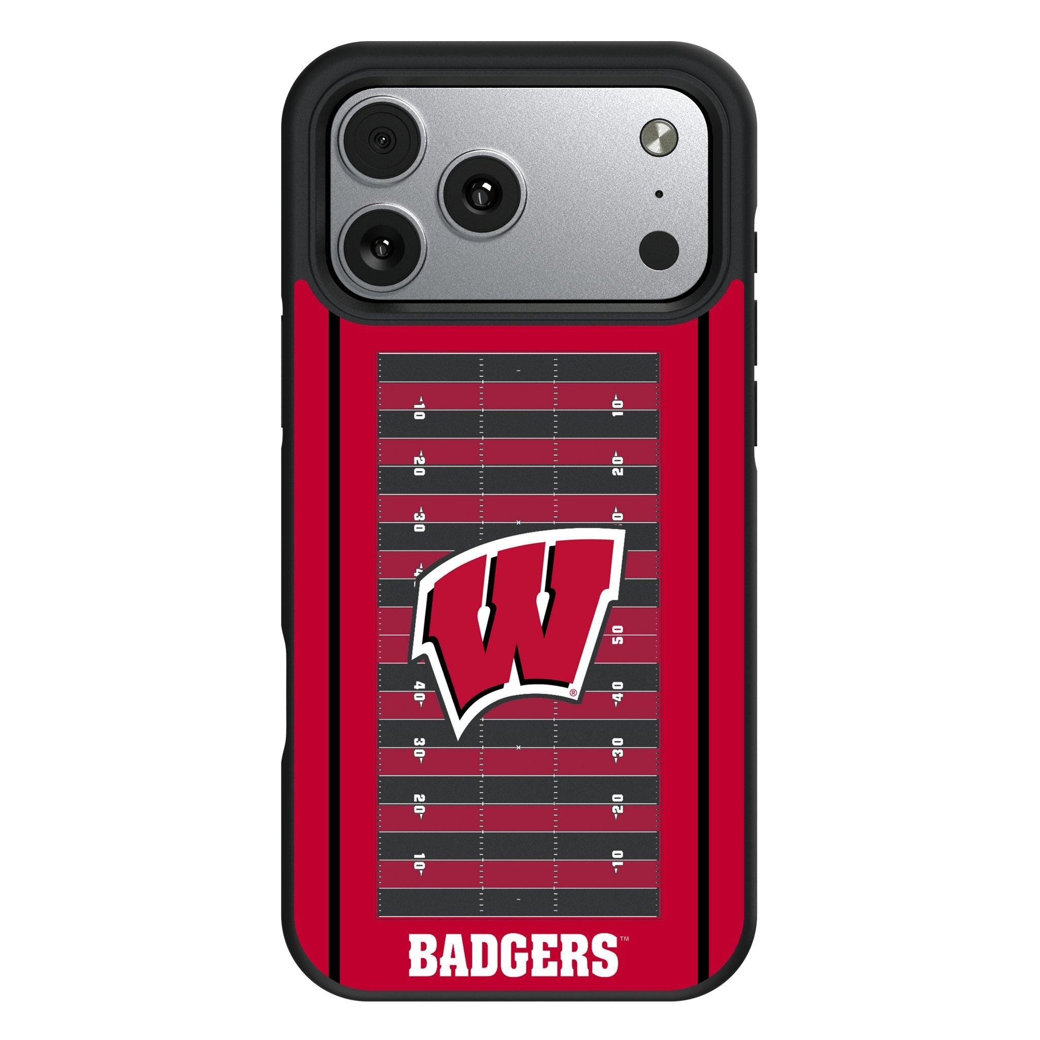 University of Wisconsin Badgers Field Bump Phone Case for Apple iPhone 17 Series 1
