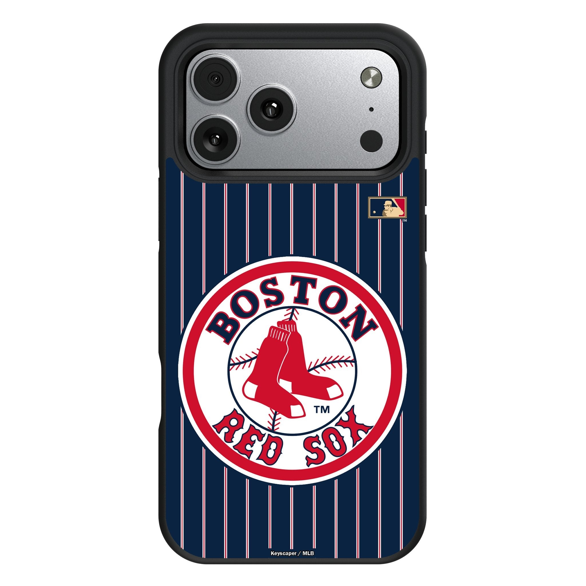 Boston Red Sox 1976-2008 - Cooperstown Collection Pinstripe Bump Phone Case for Apple iPhone 17 Series 1