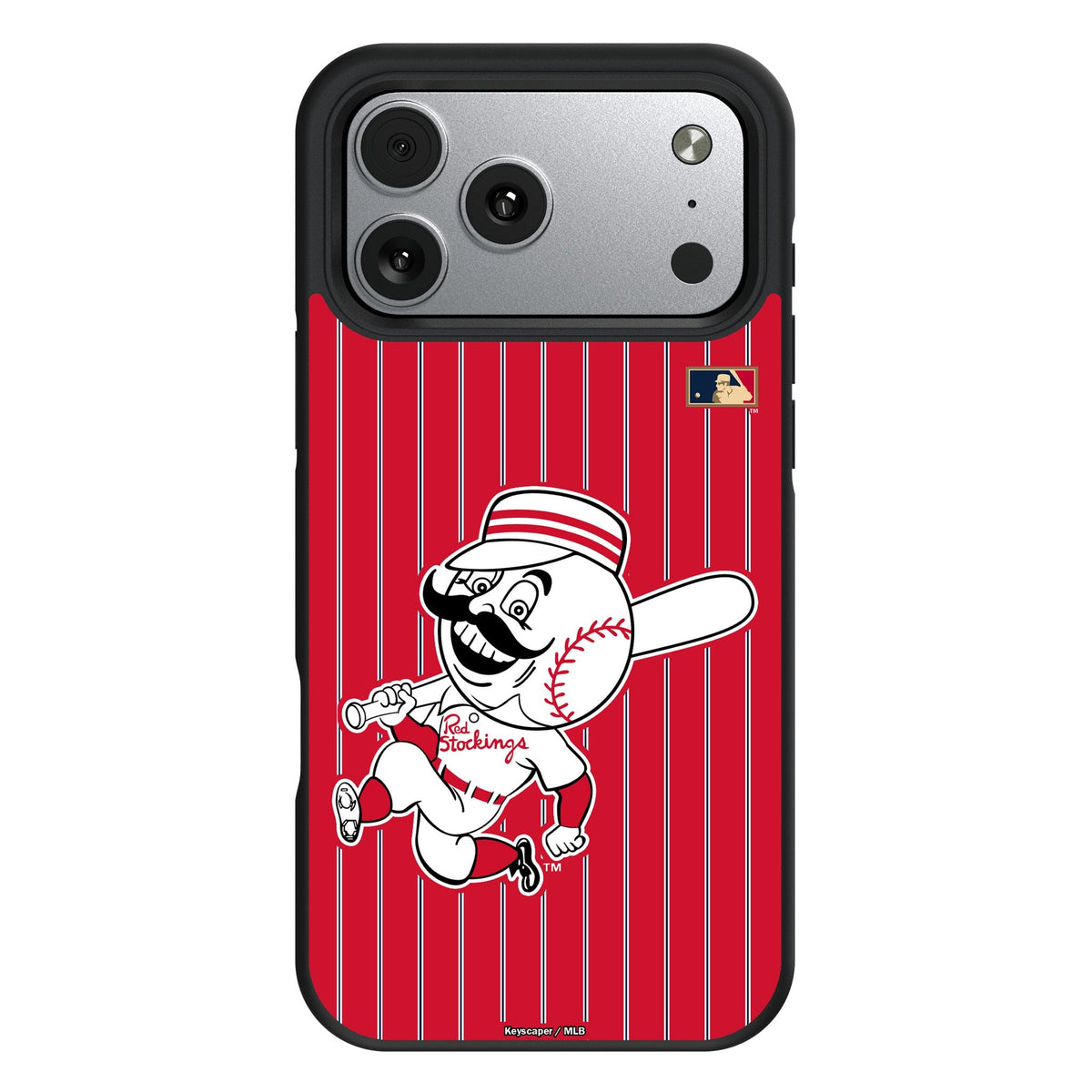 Cincinnati Reds 1953-1967 - Cooperstown Collection Pinstripe Bump Phone Case for Apple iPhone 17 Series