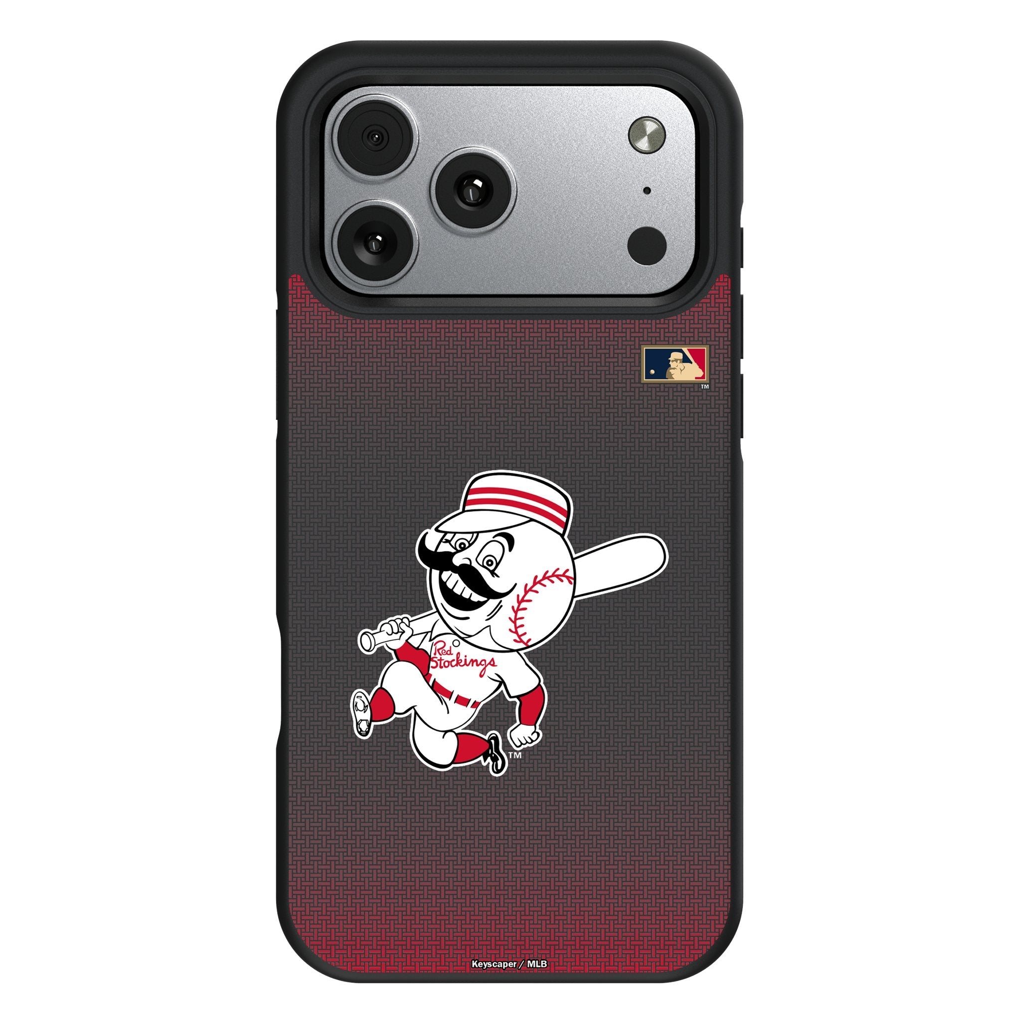 Cincinnati Reds 1953-1967 - Cooperstown Collection Linen Bump Phone Case for Apple iPhone 17 Series