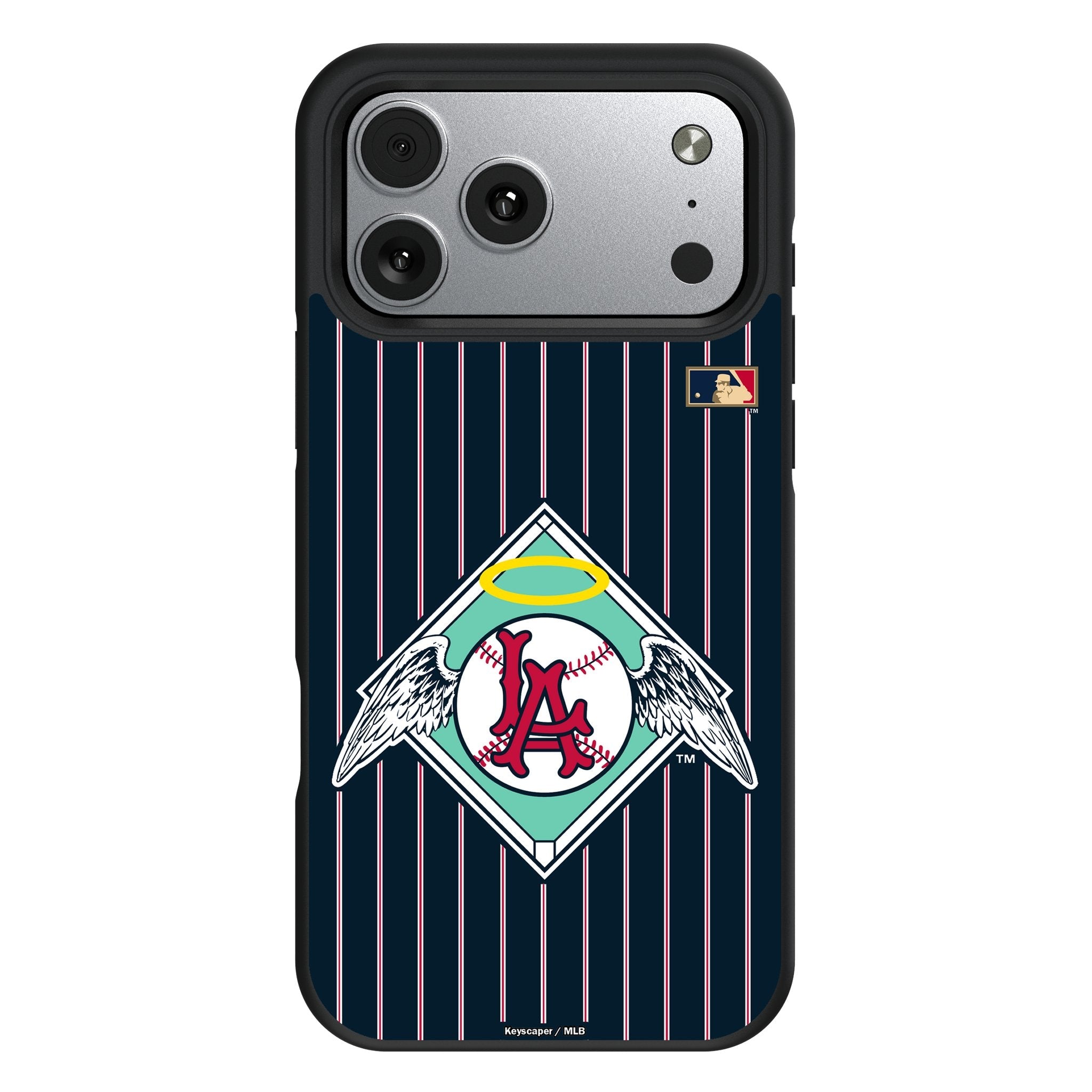 LA Angels 1961-1965 - Cooperstown Collection Pinstripe Bump Phone Case for Apple iPhone 17 Series 1