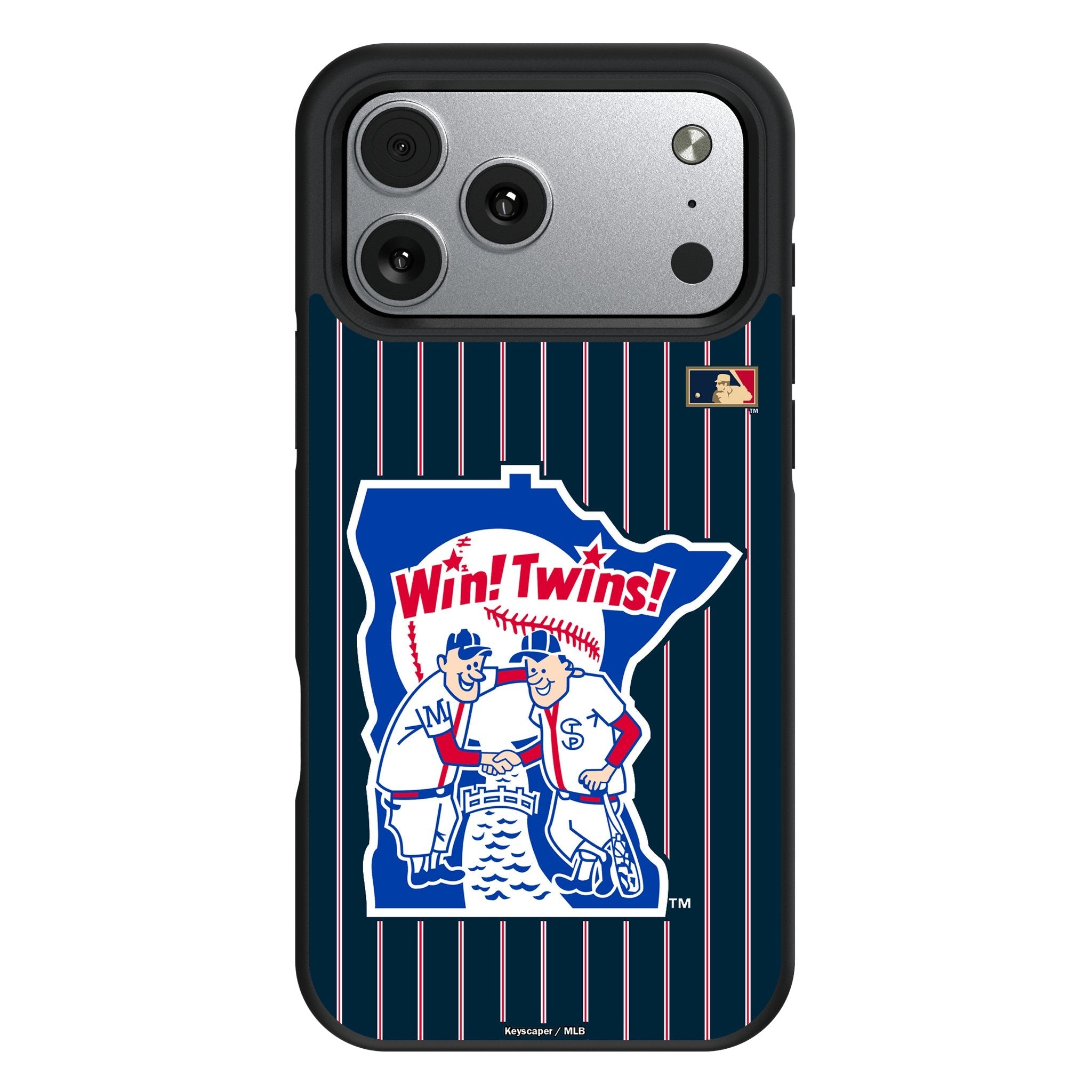 Minnesota Twins 1976-1986 - Cooperstown Collection Pinstripe Bump Phone Case for Apple iPhone 17 Series 1
