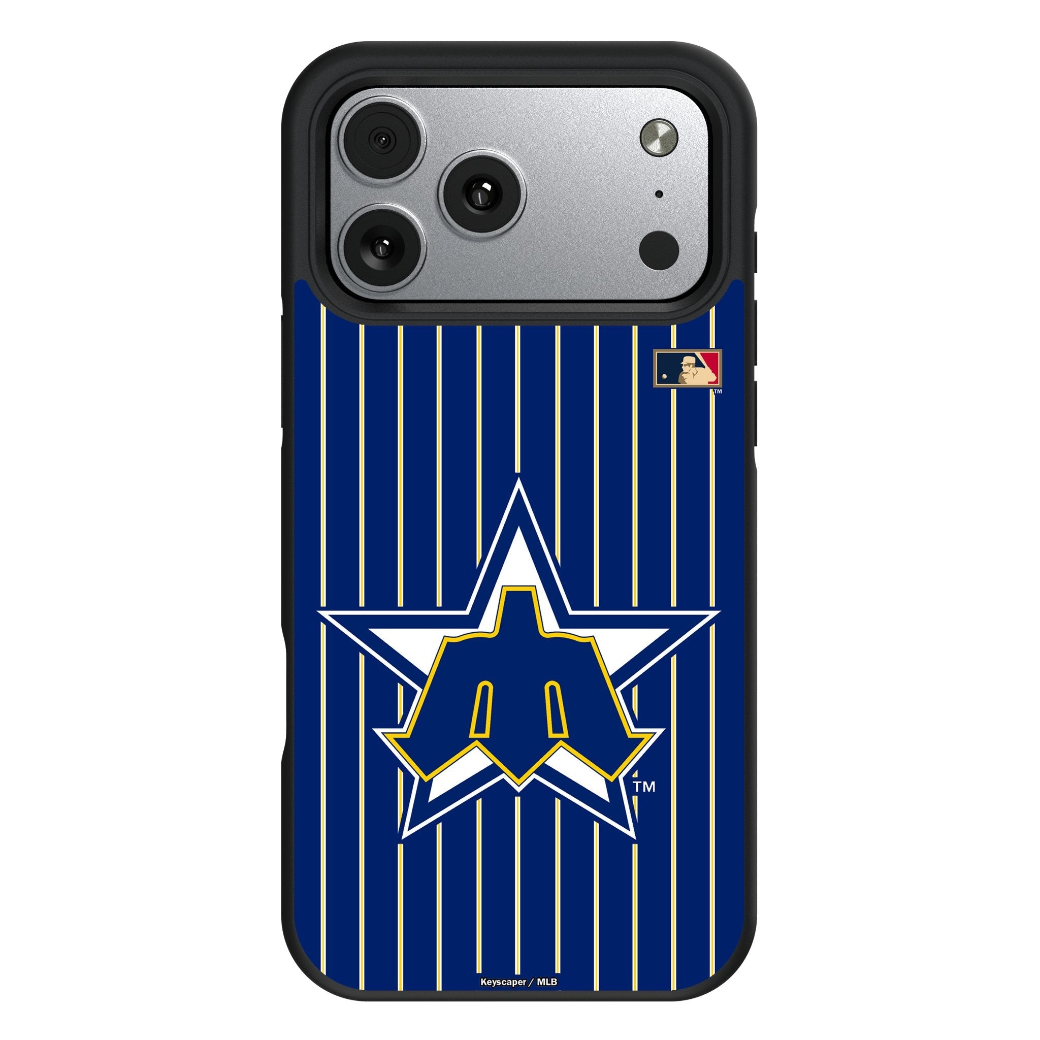 Seattle Mariners 1981-1986 - Cooperstown Collection Pinstripe Bump Phone Case for Apple iPhone 17 Series 1