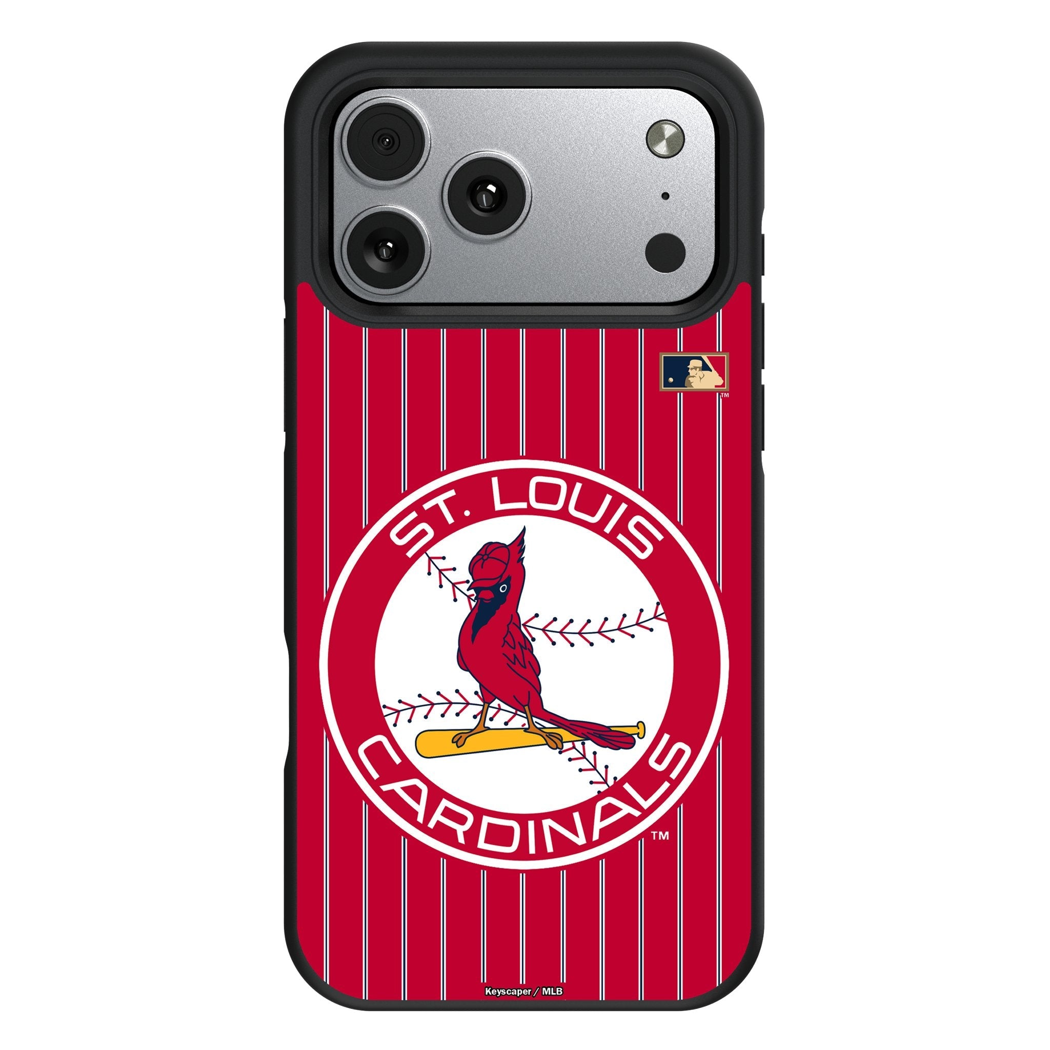 St Louis Cardinals 1966-1997 - Cooperstown Collection Pinstripe Bump Phone Case for Apple iPhone 17 Series 1
