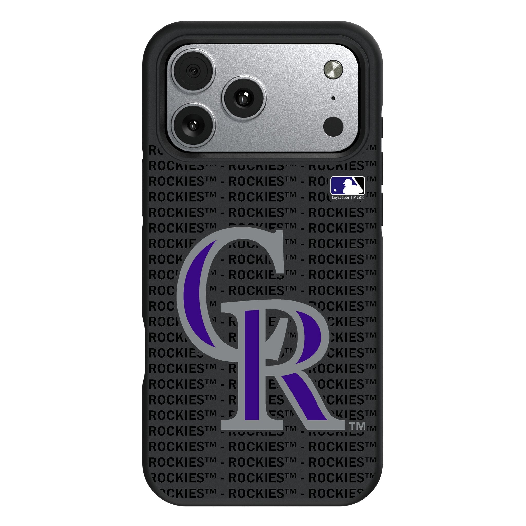 Colorado Rockies Text Backdrop Bump Phone Case for Apple iPhone 17 Series