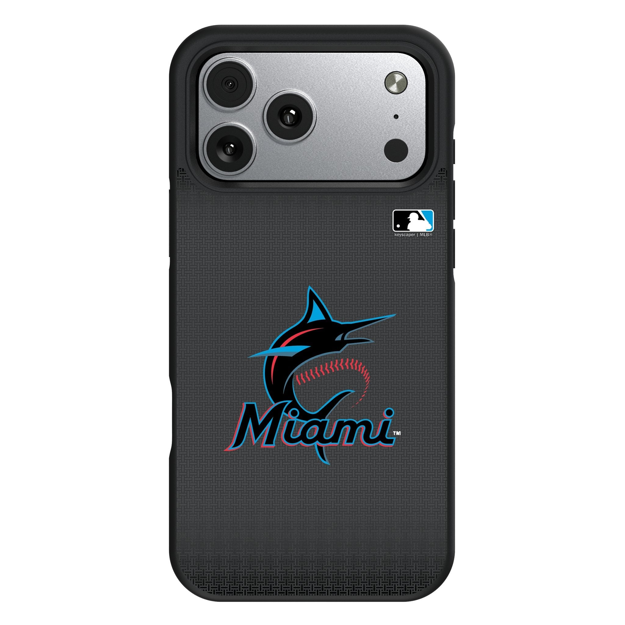 Miami Marlins Linen Bump Phone Case for Apple iPhone 17 Series 1