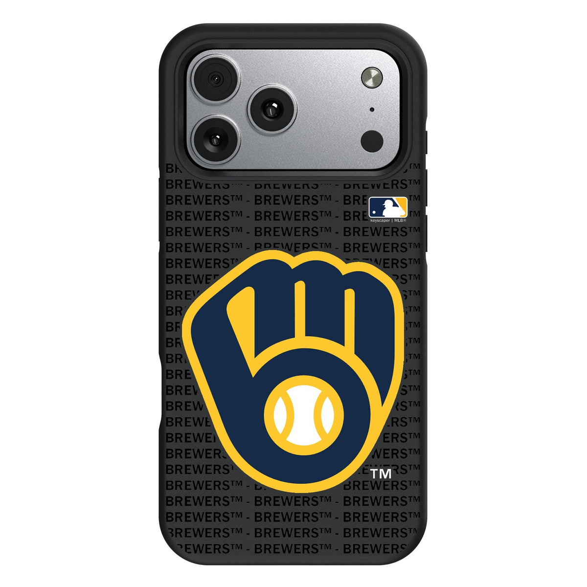Milwaukee Brewers Text Backdrop Bump Phone Case for Apple iPhone 17 Series