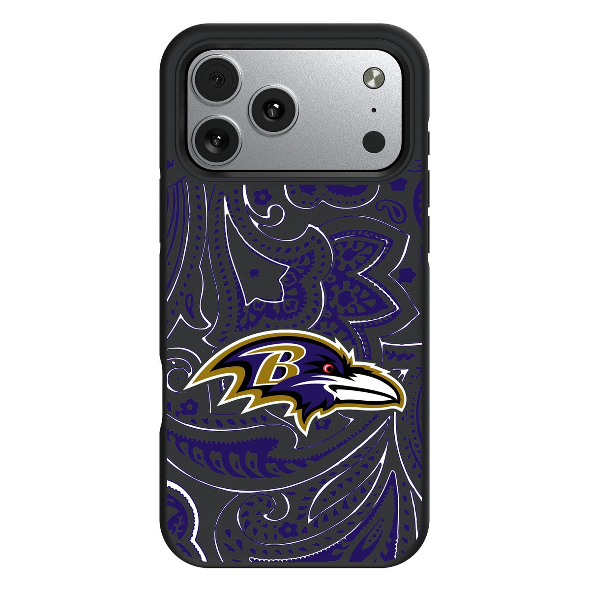 Baltimore Ravens Paisley Bump Phone Case for Apple iPhone 17 Series 1