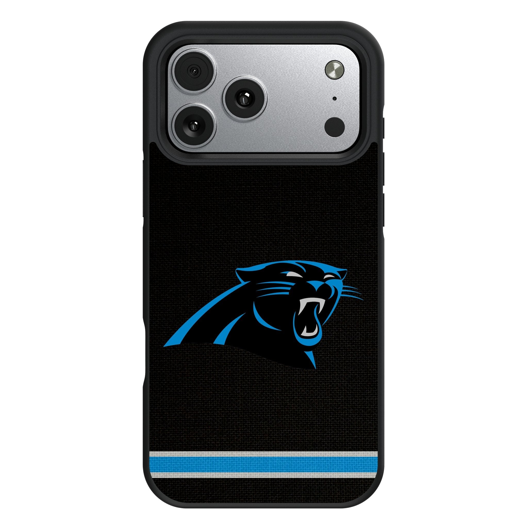 Carolina Panthers Stripe Bump Phone Case for Apple iPhone 17 Series 1