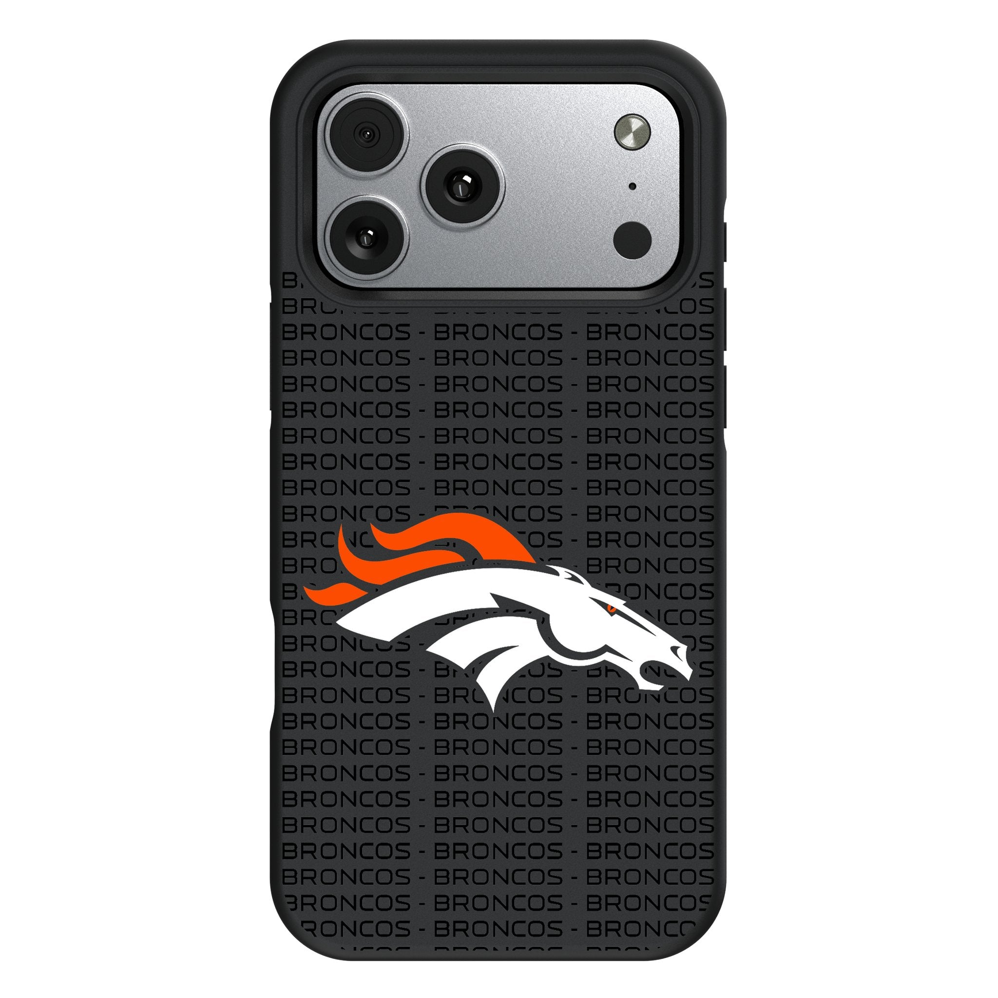 Denver Broncos Text Backdrop Bump Phone Case for Apple iPhone 17 Series 1