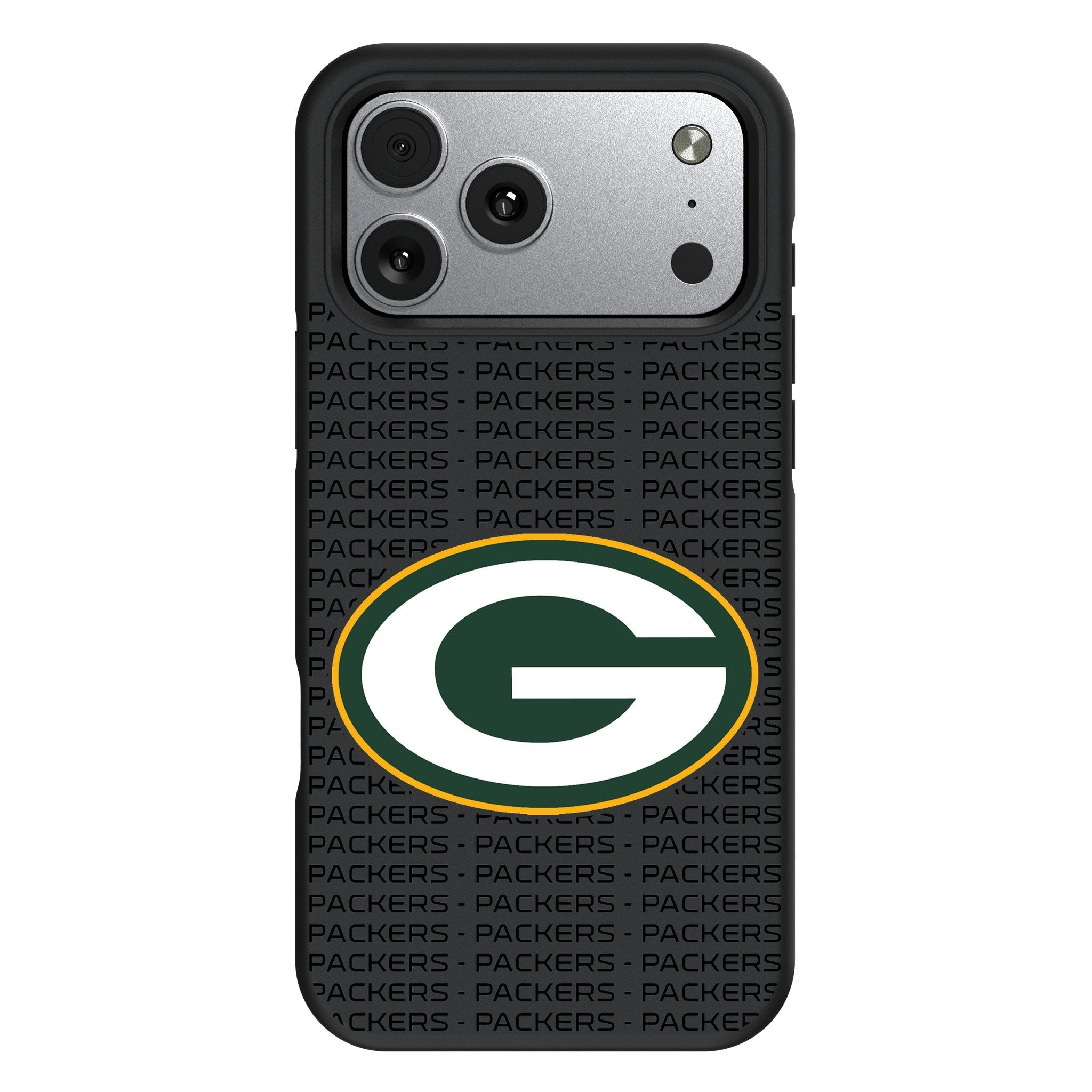Green Bay Packers Text Backdrop Bump Phone Case for Apple iPhone 17 Series