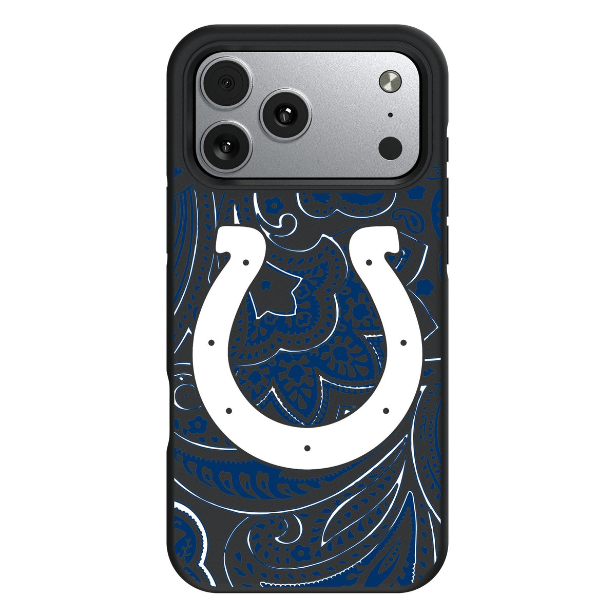 Indianapolis Colts Paisley Bump Phone Case for Apple iPhone 17 Series 1