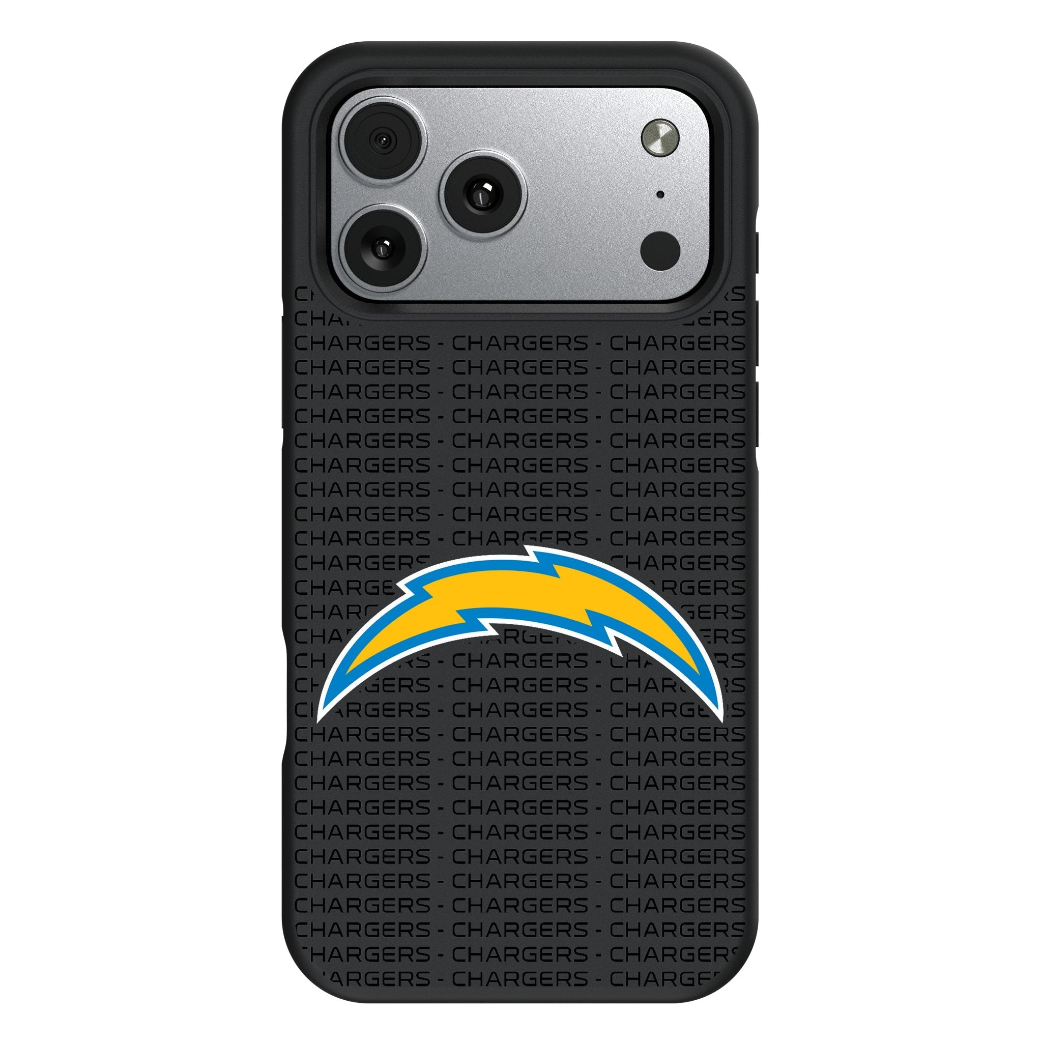 Los Angeles Chargers Text Backdrop Bump Phone Case for Apple iPhone 17 Series 1